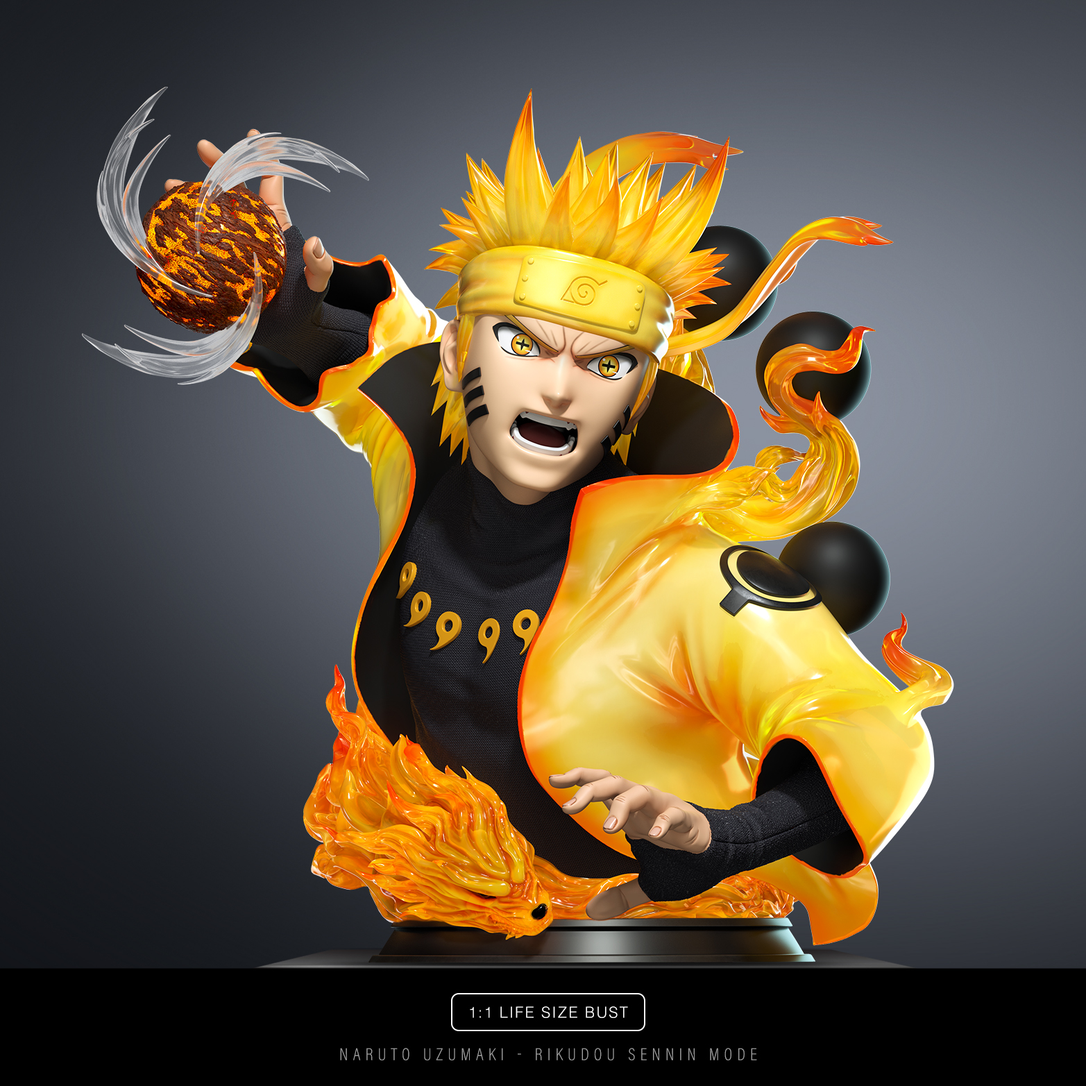 【Pre-sale】1/1 Scale Bust of Uzumaki Naruto-Chikara Studio