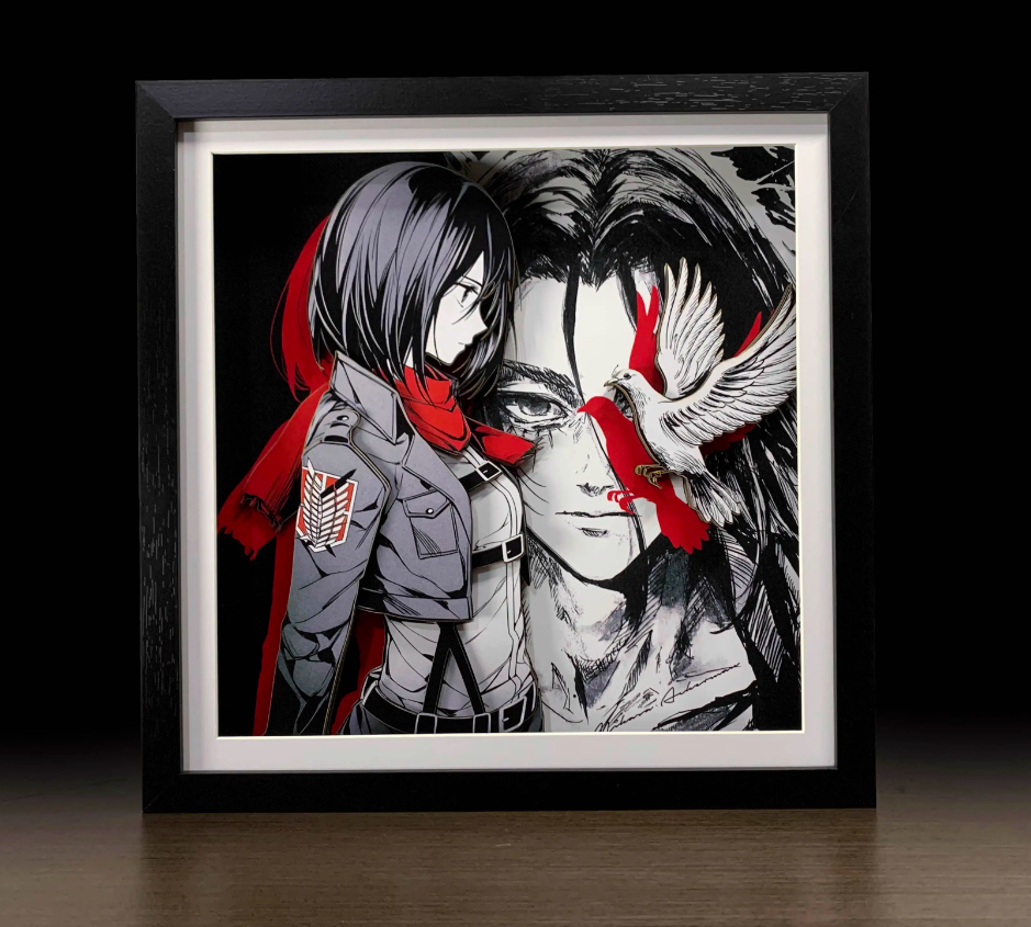 【In stock】Decorative Painting of Mikasa-Attack on Titan-MOMO Studio