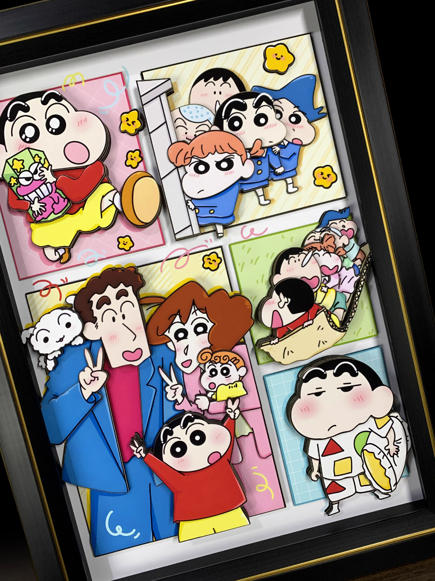 【In stock】Decorative Painting of 野原 しんのすけ-Crayon Shin-MOMO Studio