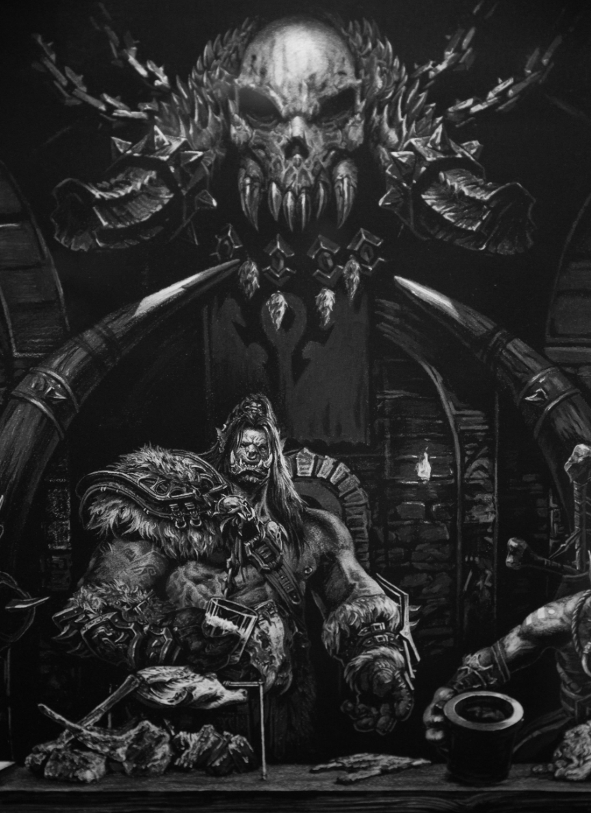 【In stock】Decorative Painting of WOW Tribal Version The Last Supper-World of Warcraft-Nami Studio