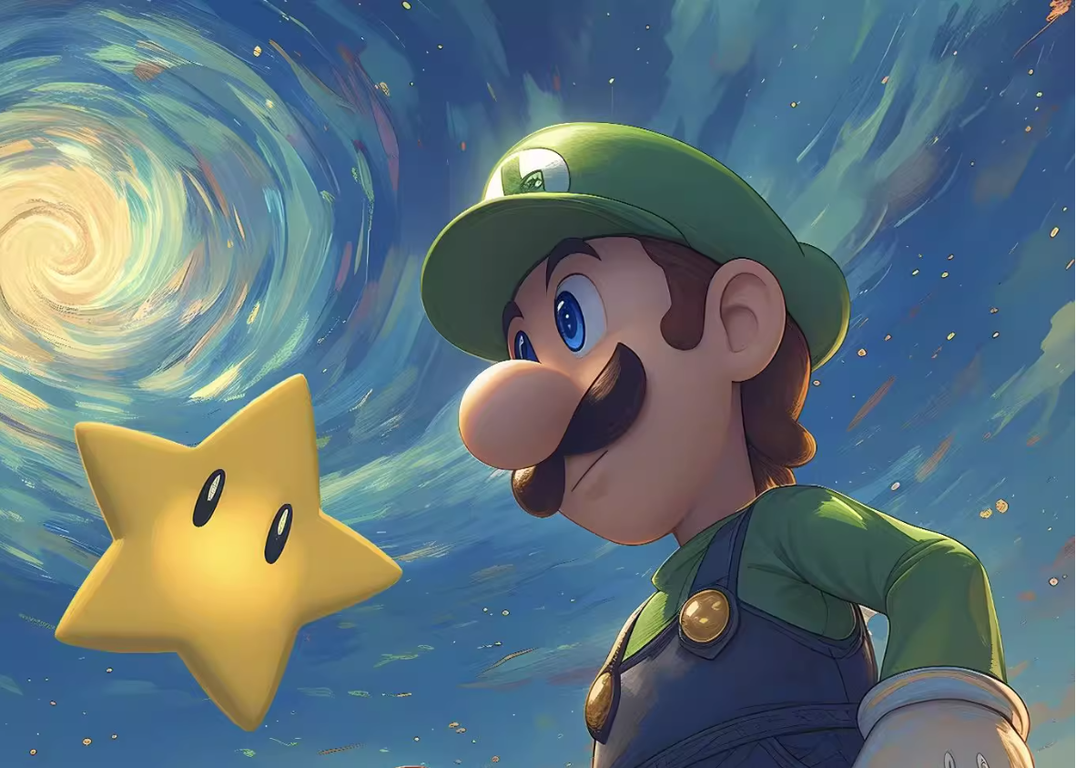 【Pre-sale】Decorative Painting of Mario-Super Mario Bros.-XingKong Studio