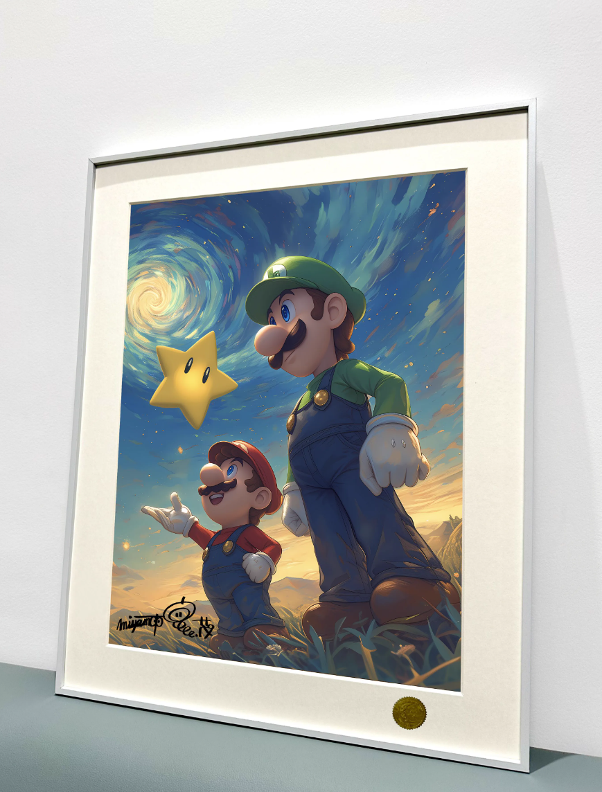 【Pre-sale】Decorative Painting of Mario-Super Mario Bros.-XingKong Studio