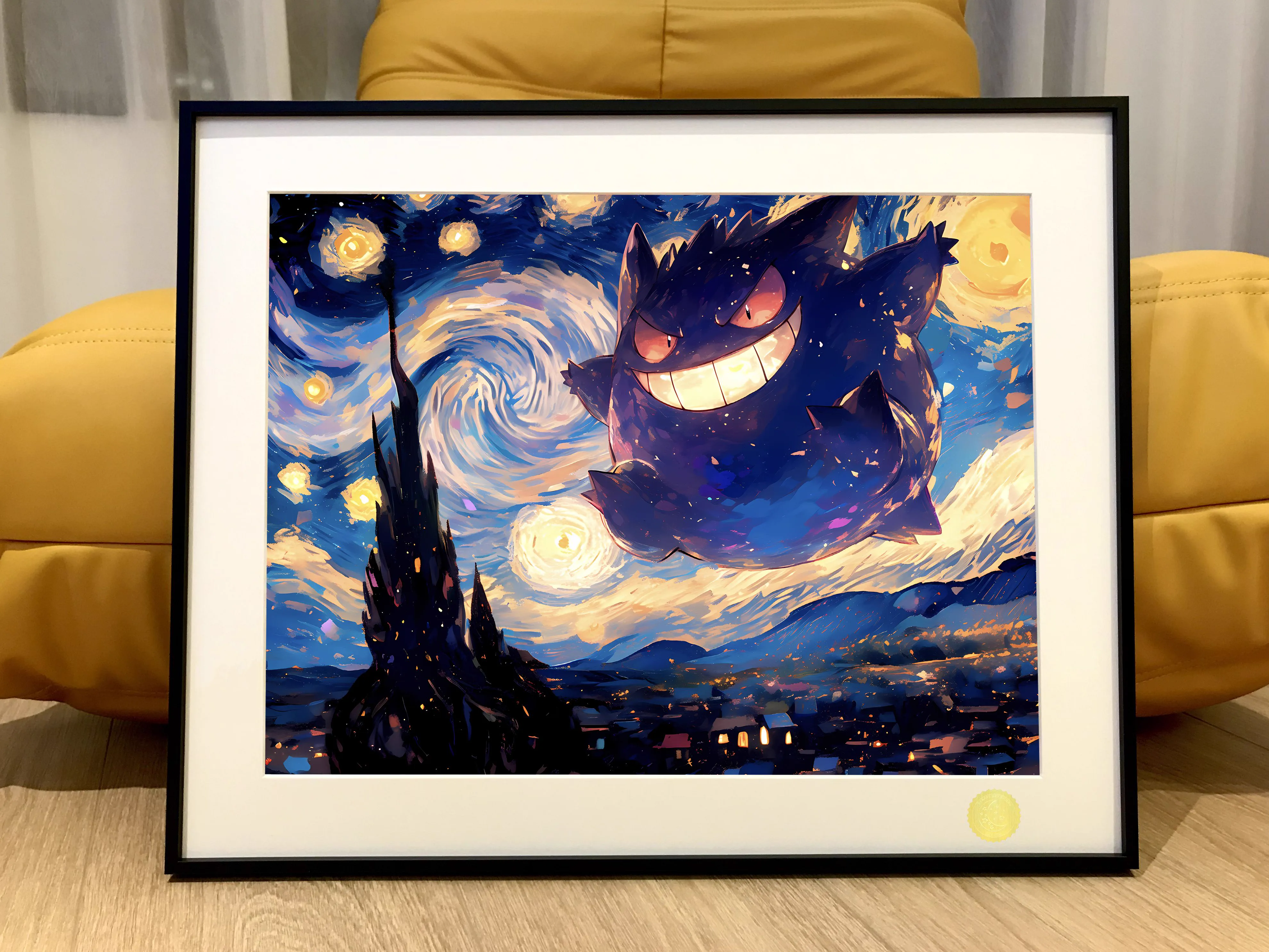 【Pre-sale】Decorative Painting of The Starry Night Gengar-Pokemon-XingKong Studio