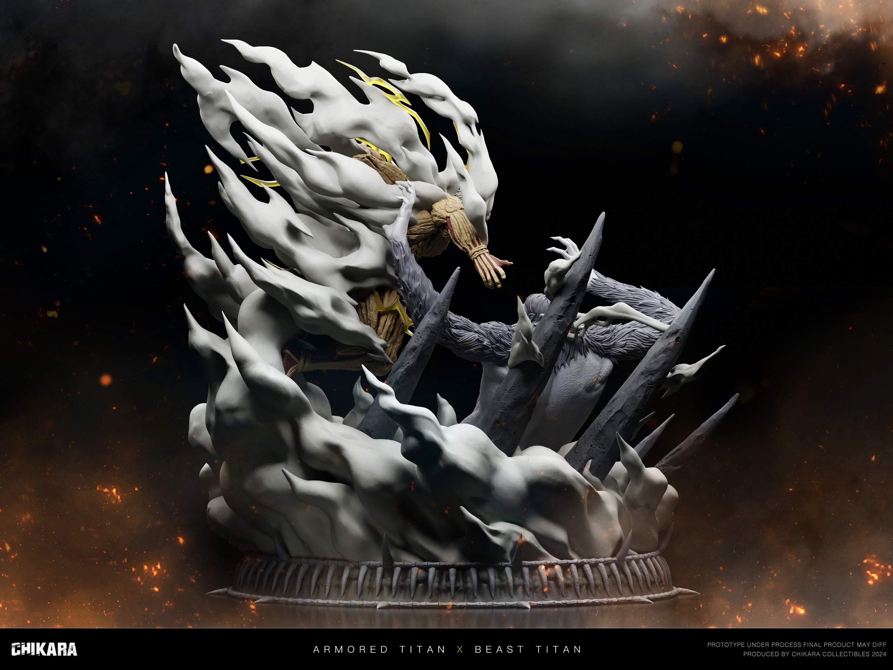 【Pre-sale】Beast Titan VS The Armored Titan-Attack on Titan-CHIKARA STUDIO