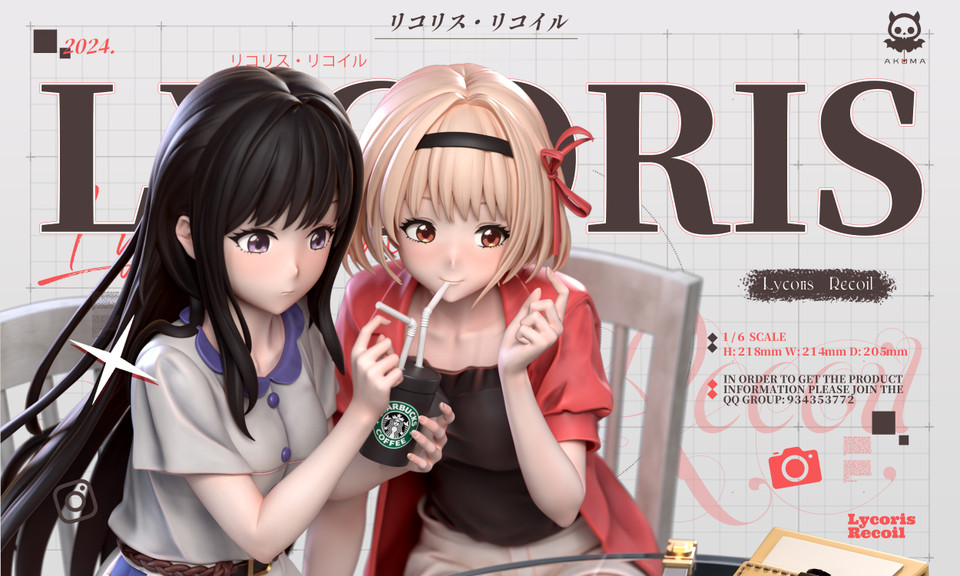 【Pre-sale】1/6 Scale Nishikigi Chisato & Inoue Takina-Lycoris Recoil-Akuma Studio