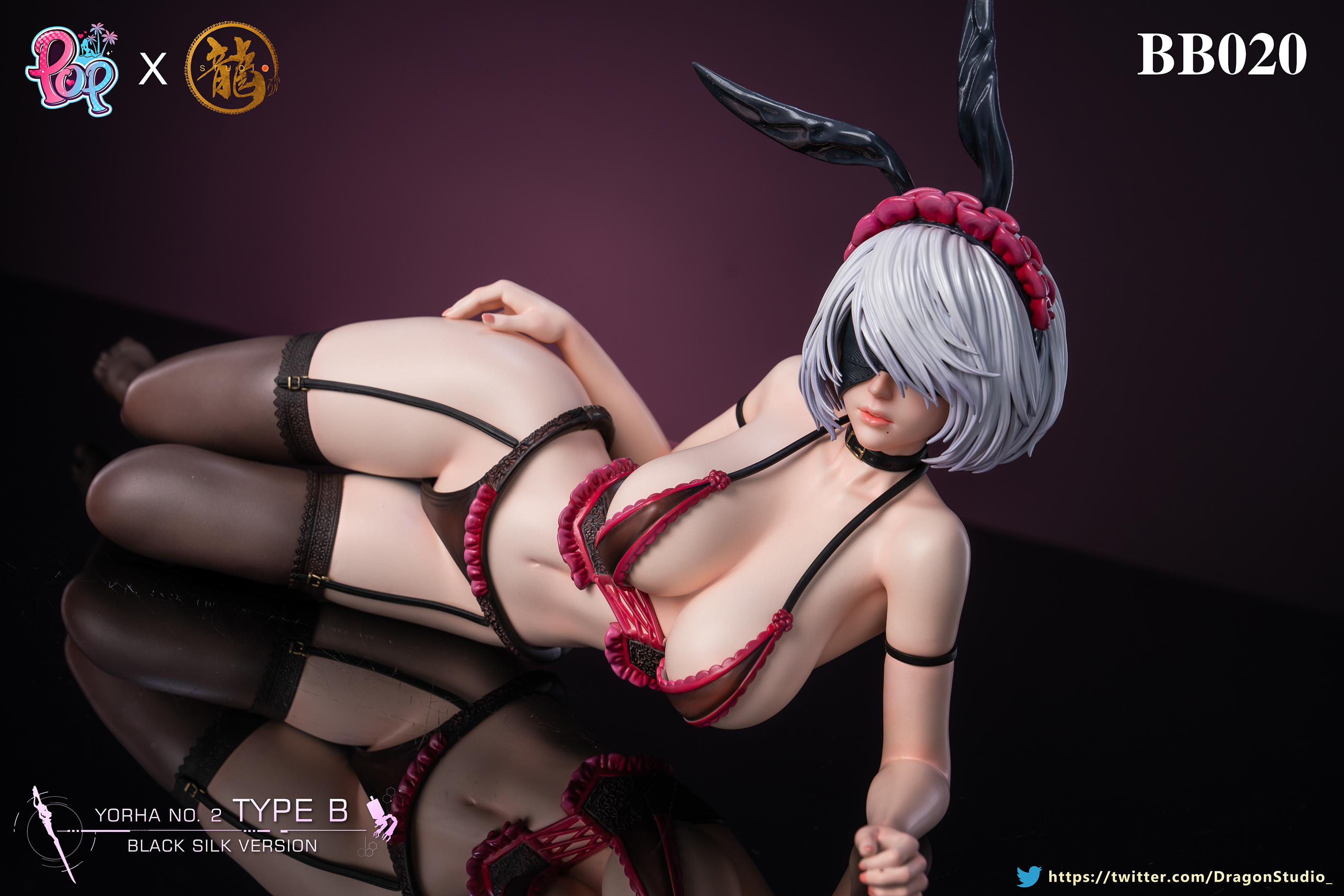 【Pre-sale】1/4 Scale YoRHa No. 2 2B-NieR:Automata-Dragon X POP Studios