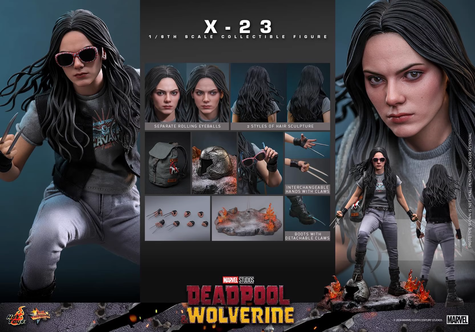 【Pre-sale】1/6 Scale MMS781 X-23 Female Wolverine-Deadpool & Wolverine-Hot Toys Studio