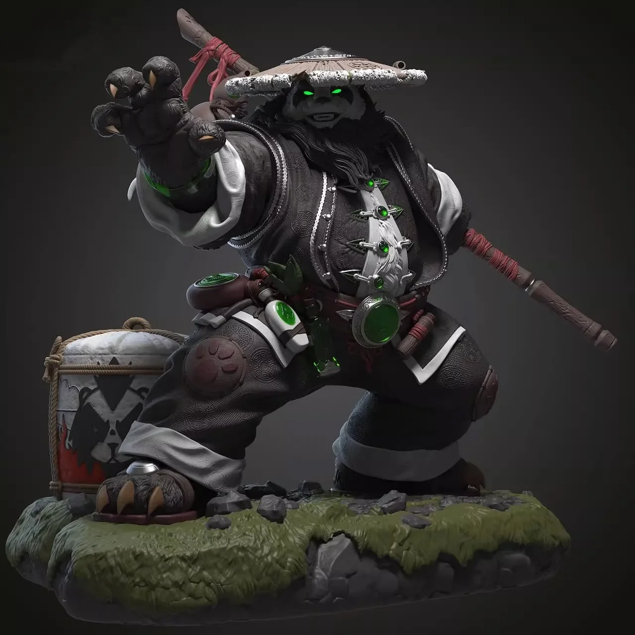 【Pre-sale】1/6 Scale Chen Stormstout with LED-World of Warcraft-Pepeho Studio