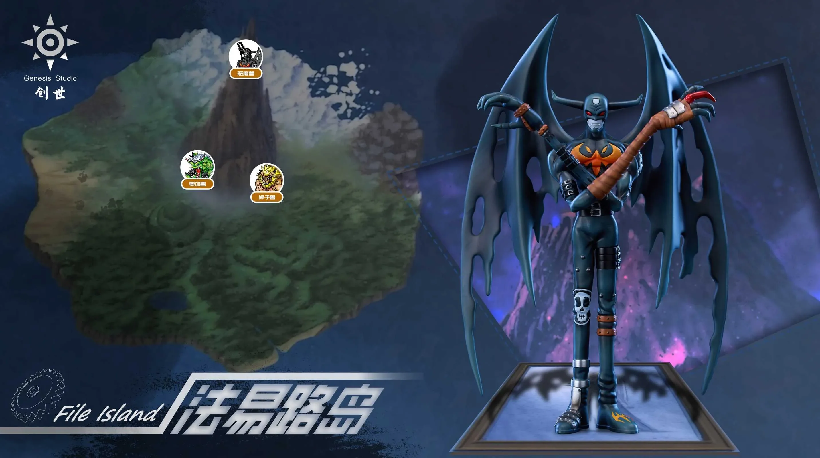 【Pre-sale】File Island Series Devimon-Digimon-Genesis-Studio