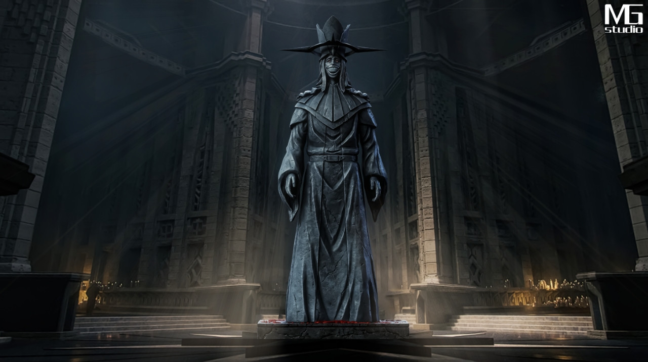 【Pre-sale】1/6 Scale Standing Divine Statue Boss with LED-Self Leveling-MG Studio