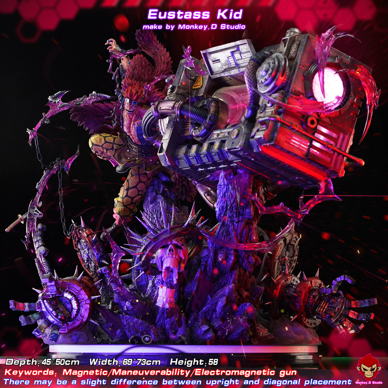 【Pre-sale】1/6 Scale EUSTASS KID with LED-Monkey D Studio