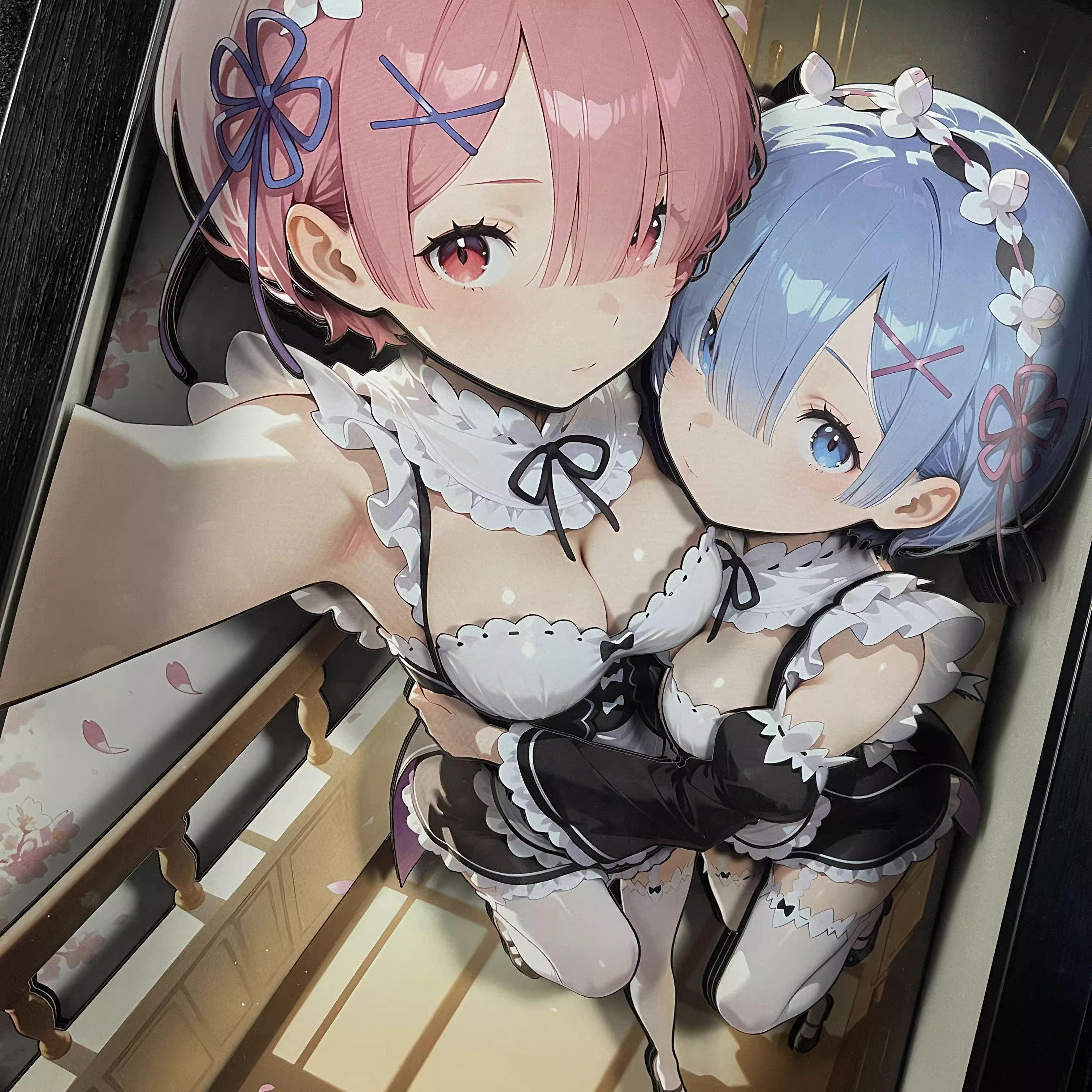 【Pre-sale】KKRD-002 Decorative Painting of Ram & Rem-B&W Studio