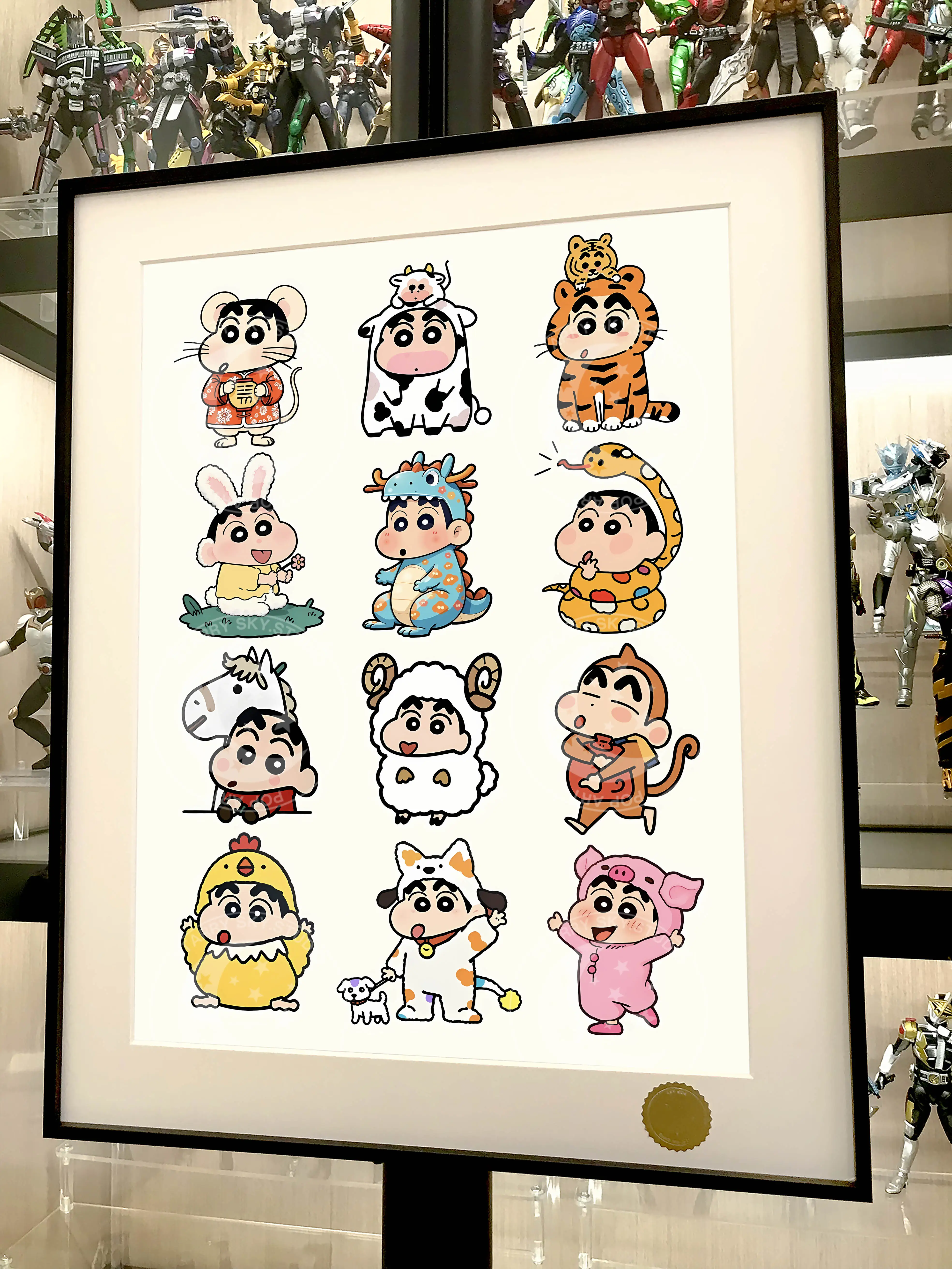【Pre-sale】Decorative Painting of Twelve Zodiac Signs 野原 しんのすけ-Crayon Shin-XingKong Studio