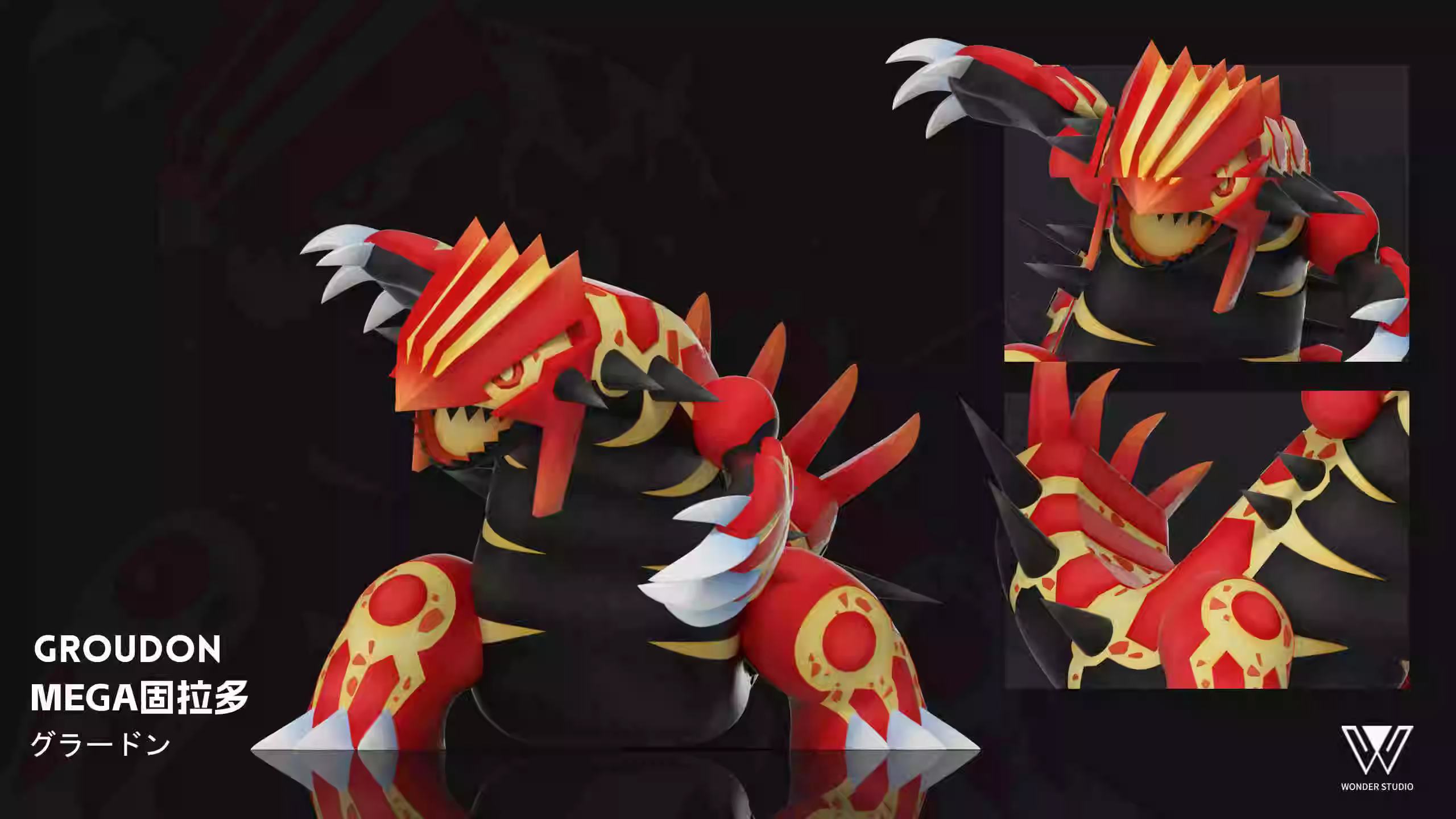 【Pre-sale】1/20 Scale Rayquaza, Groudon & Kyogre-Pokemon-Wonder Studio