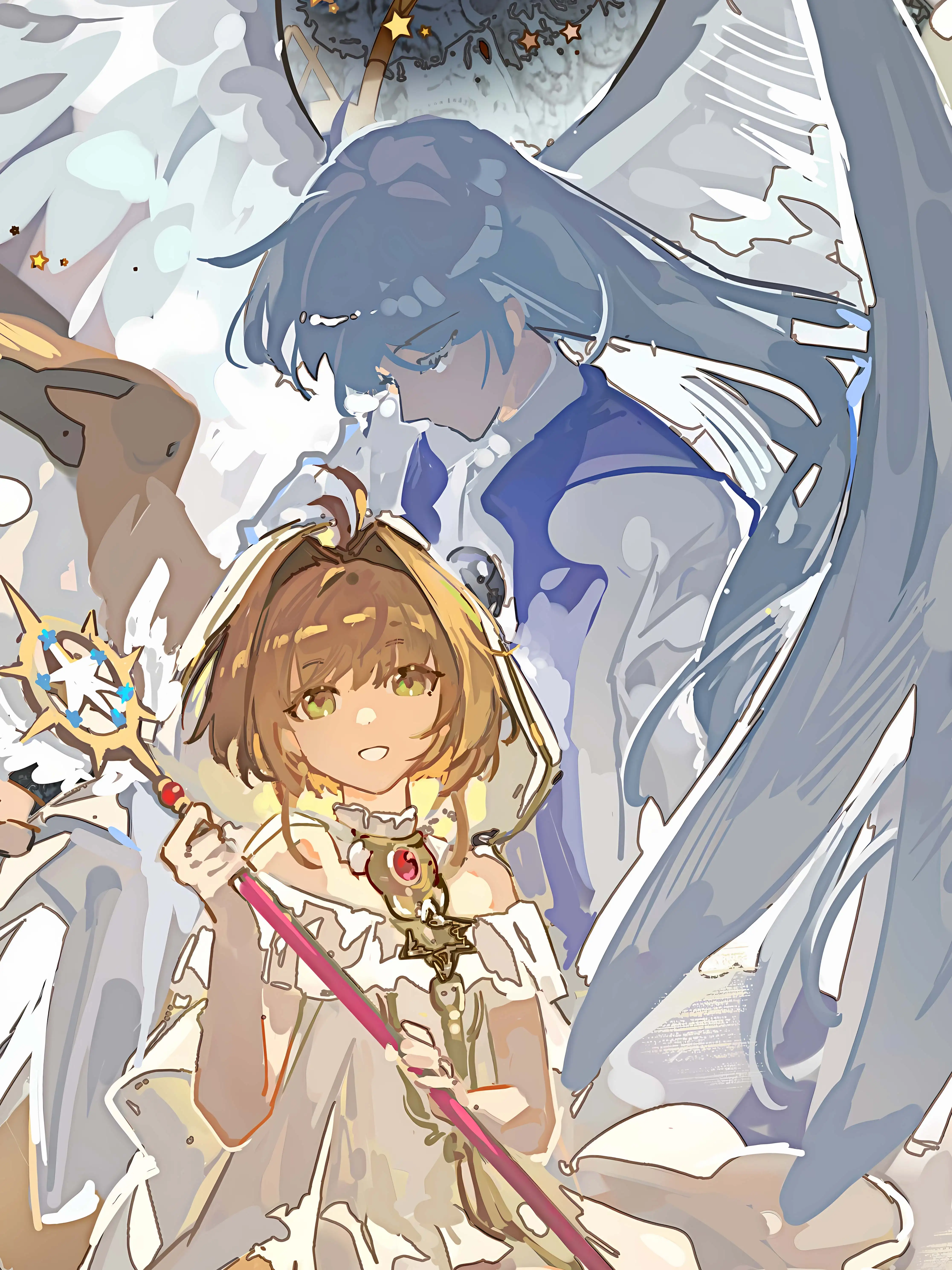 【Pre-sale】Decorative Painting of Sakura, ユエ & CERBERUS-Card Captor Sakura-XingKong Studio