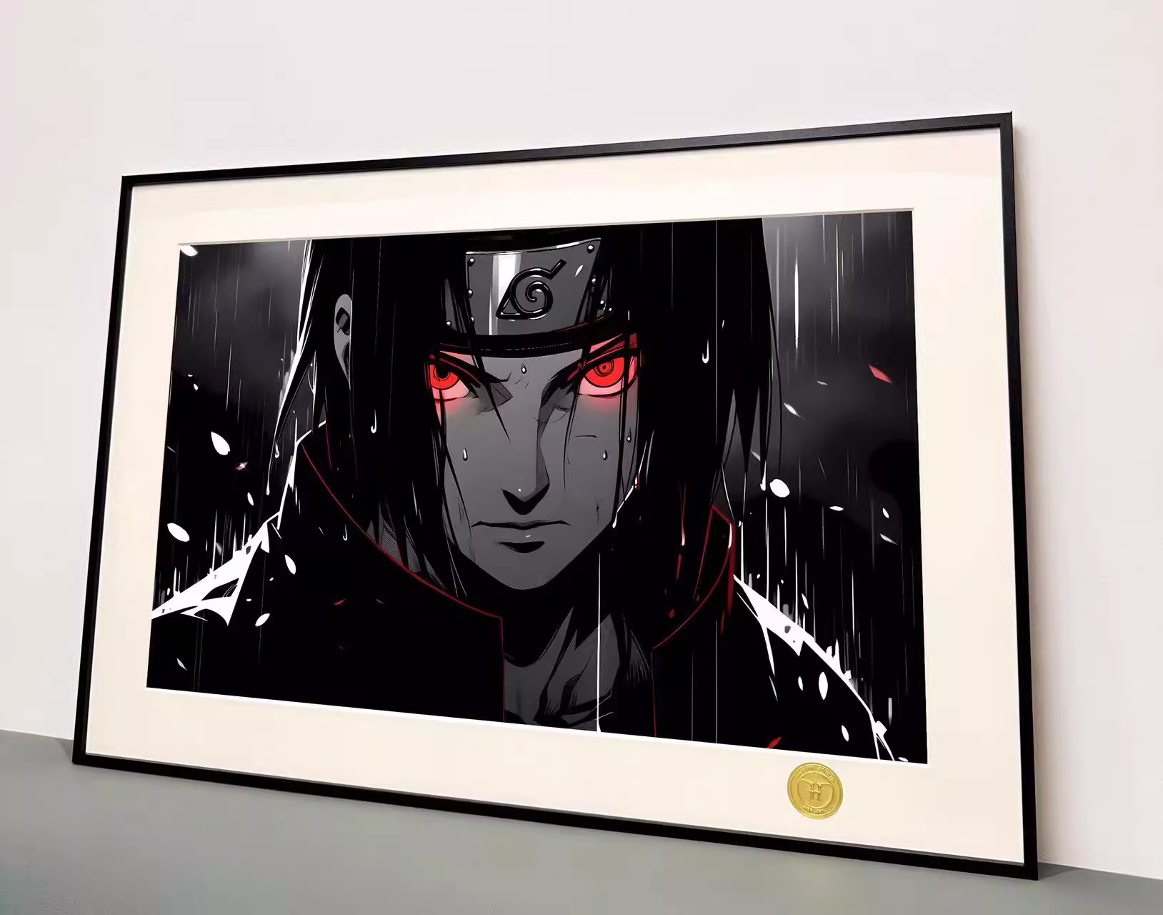 【Pre-sale】Decorative Painting of Uchiha Itachi in Rainy Night-H2 Studio