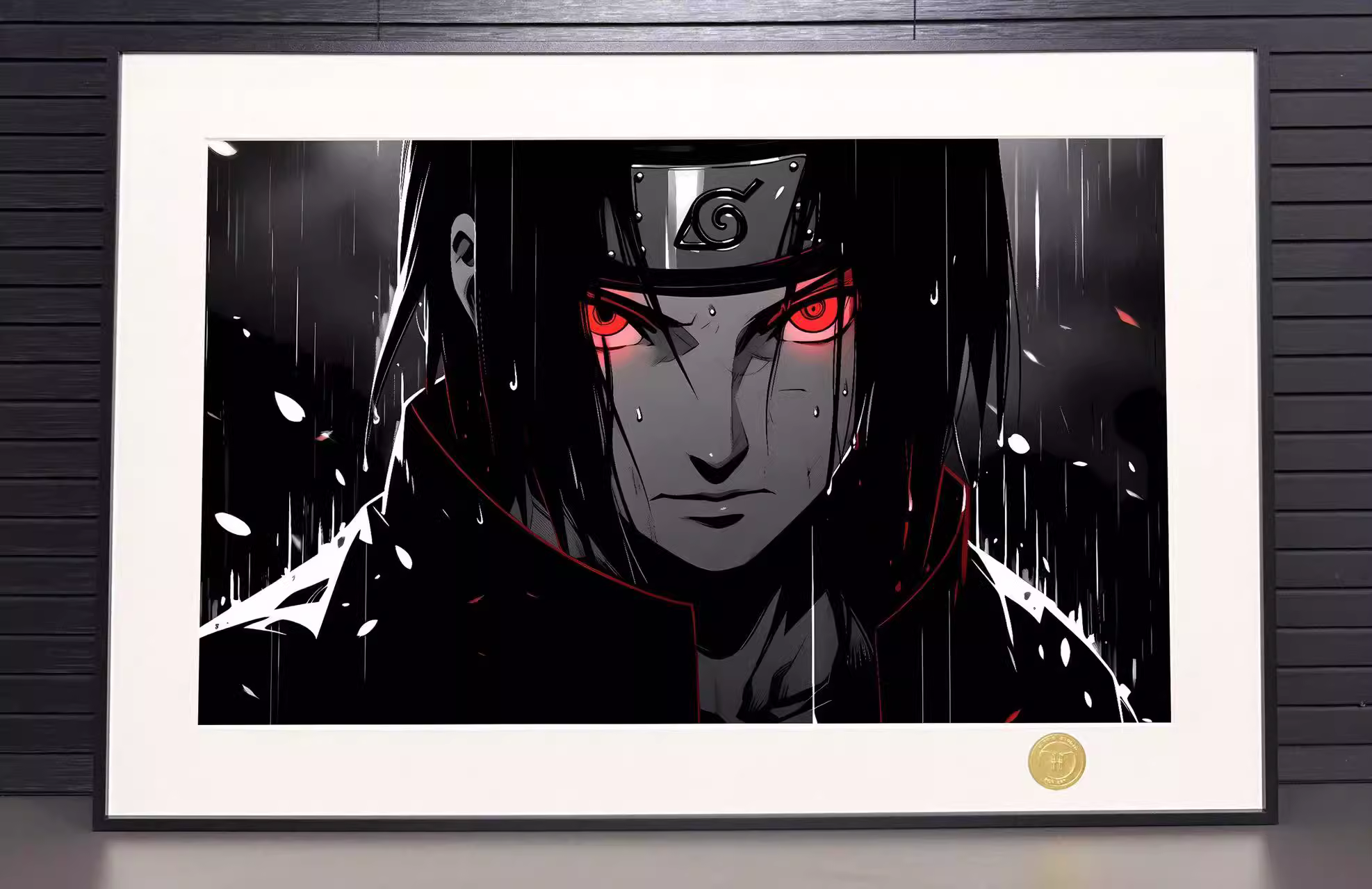 【Pre-sale】Decorative Painting of Uchiha Itachi in Rainy Night-H2 Studio