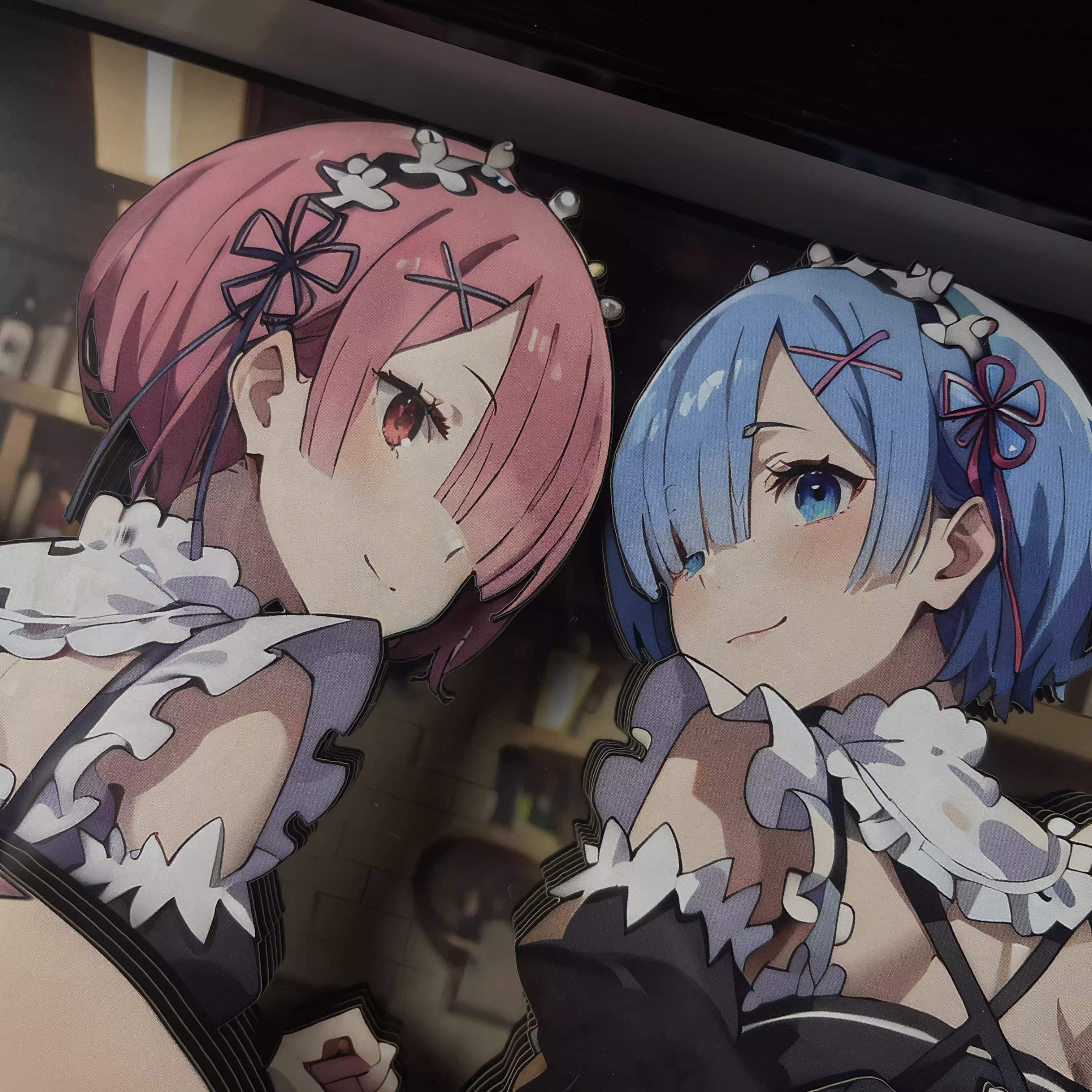 【Pre-sale】KKTB-018 Decorative Painting of Rem & Ram-Re:Starting Life From Zero in a Different World-B&W Studio