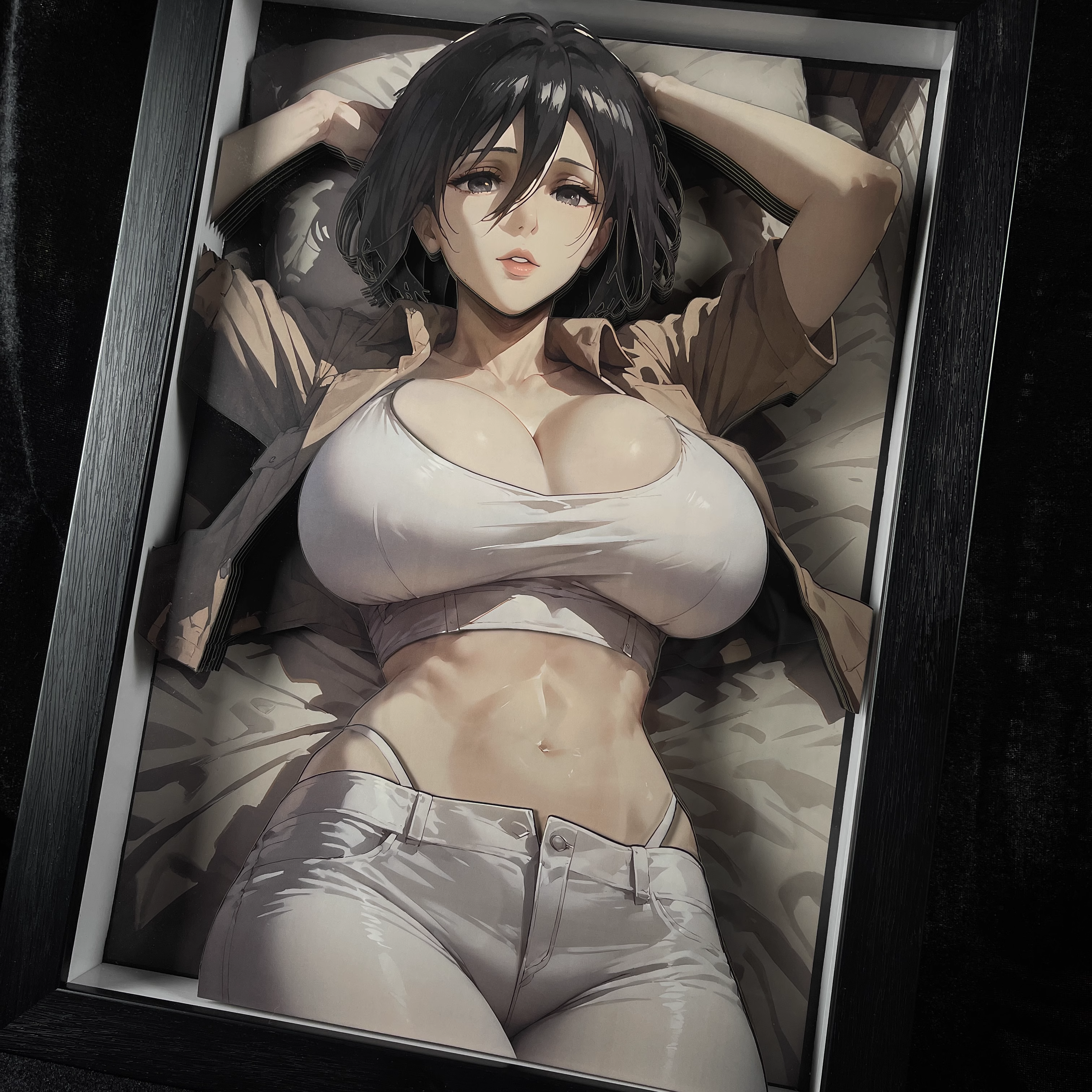 【Pre-sale】KKRD-006 Decorative Painting of Mikasa-Attack on Titan-B&W Studio