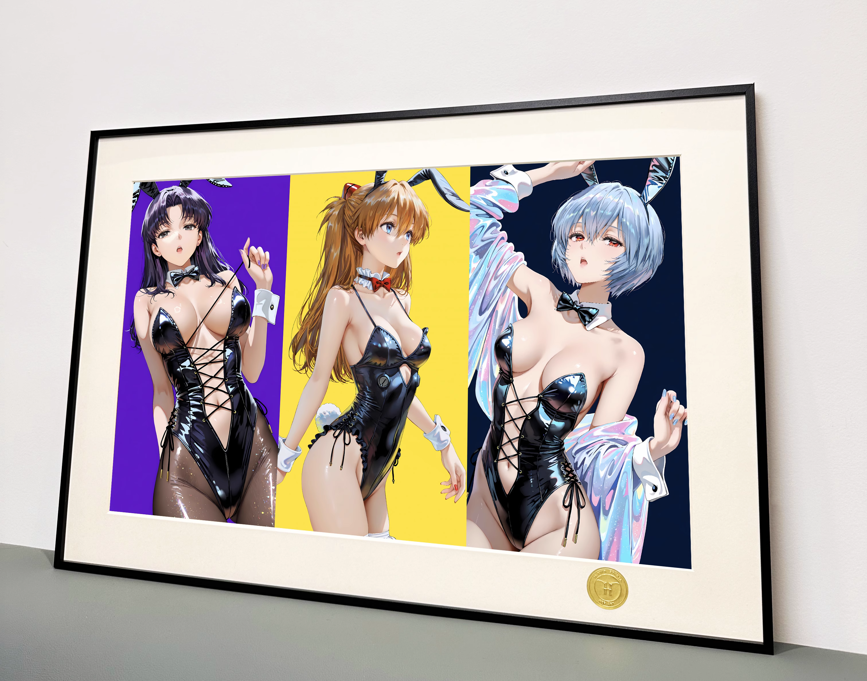 【Pre-sale】Decorative Painting of Asuka Langley Soryu, Ayanami Rei and 葛城ミサト-EVA-H2 Studio