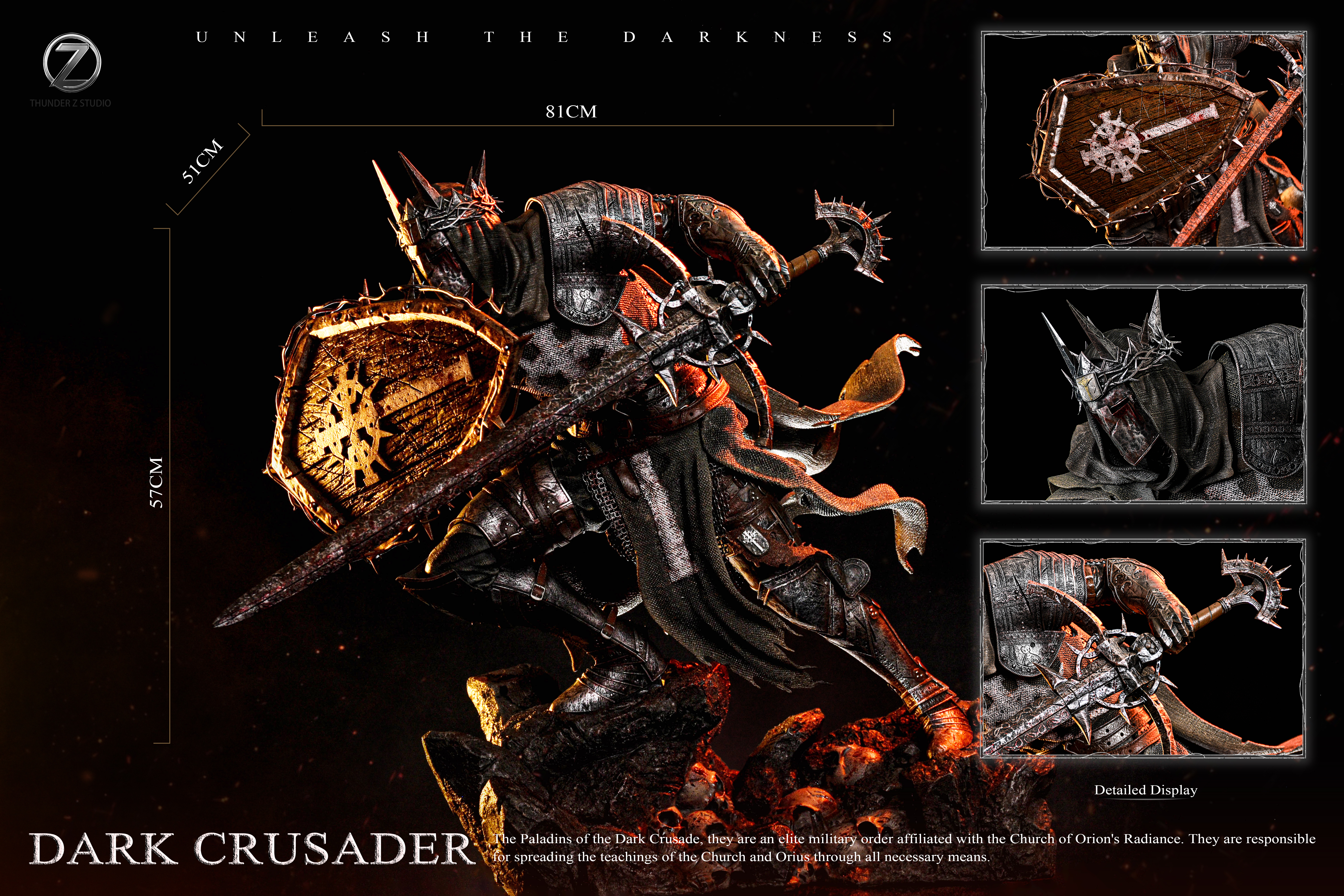 【Sold out】1/4 Scale Dark Crusader-Warhammer 40,000: Dawn of War Dark Crusade-THUNDER Z STUDIO
