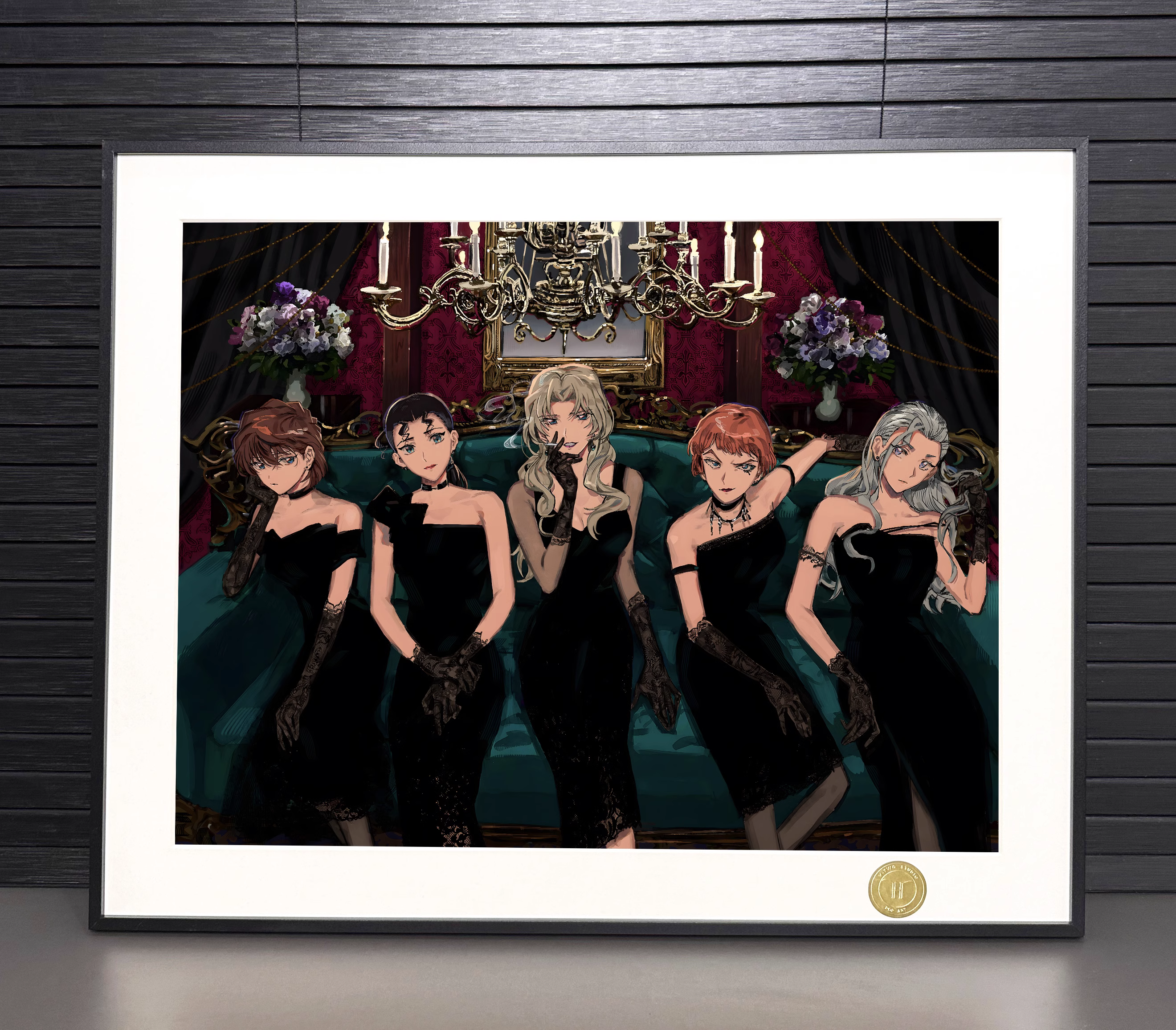 【Pre-sale】Decorative Painting of Black Dressed Group-Detective Conan-H2 Studio