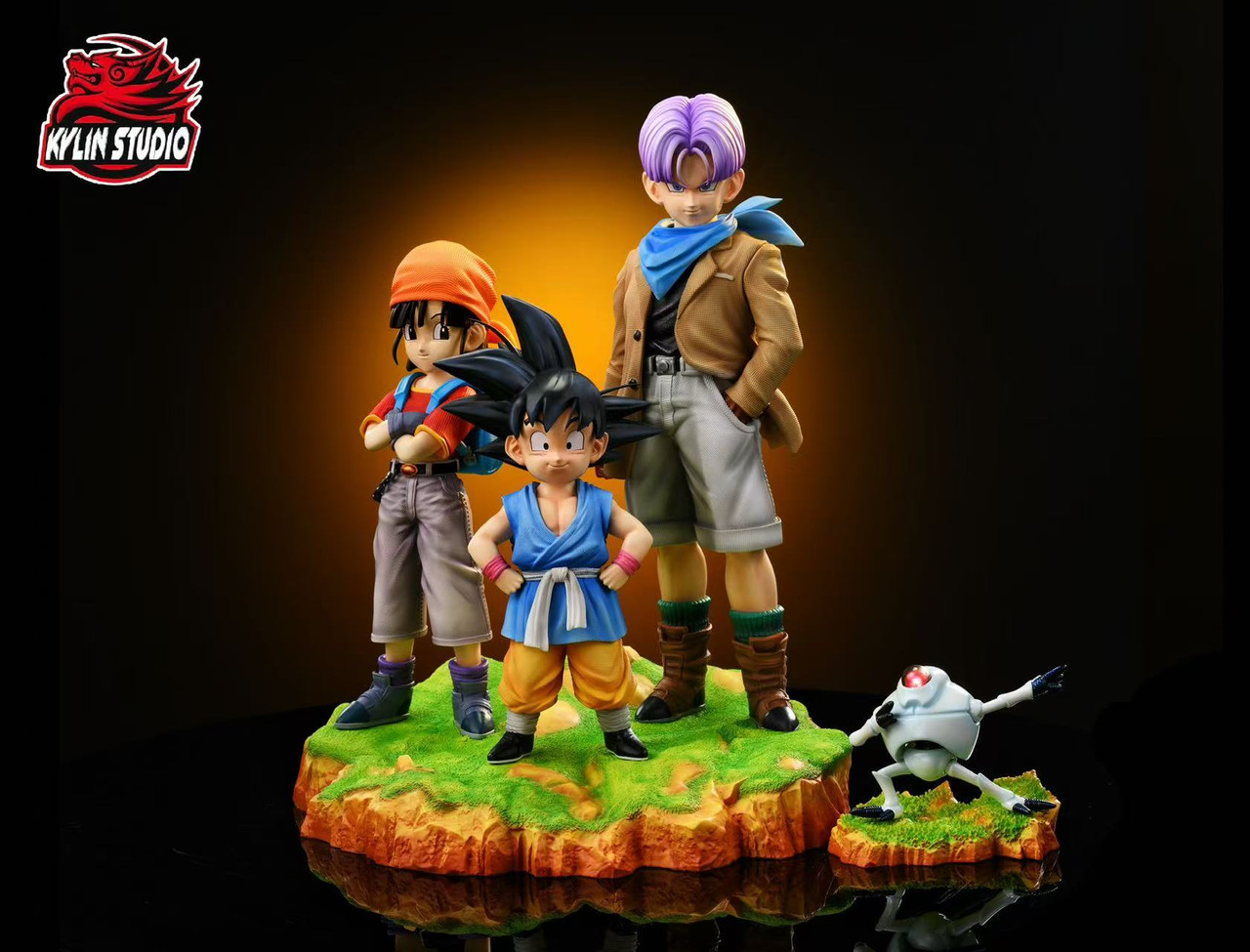 【Pre-sale】1/6 Scale Kid Goku and Trunks and Pan-Kylin Studio