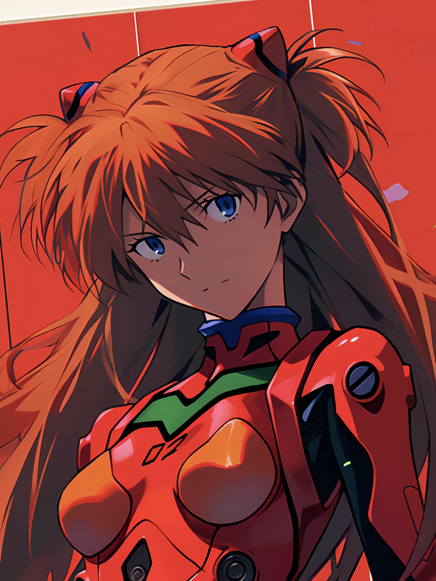 【Pre-sale】Decorative Painting of Red Asuka Langley Soryu-EVA-XingKong Studio