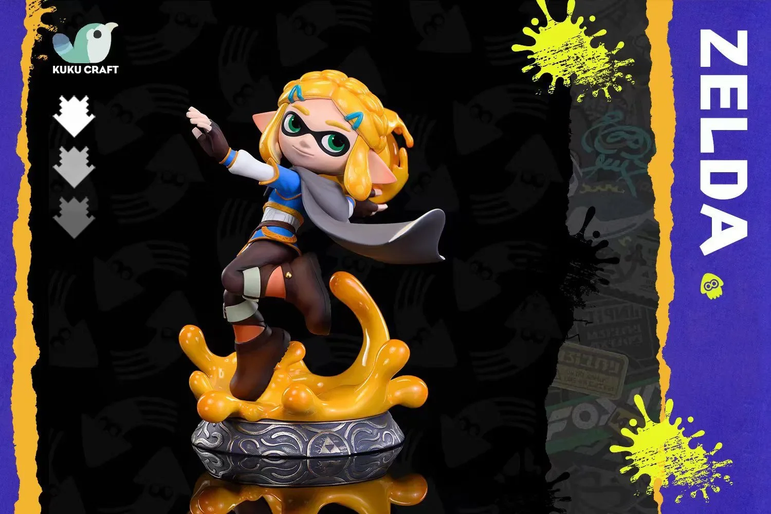 【Sold out】Squid Princess Zelda and Squid Link-The Legend of Zelda Splatoon-KukuCraft Studio