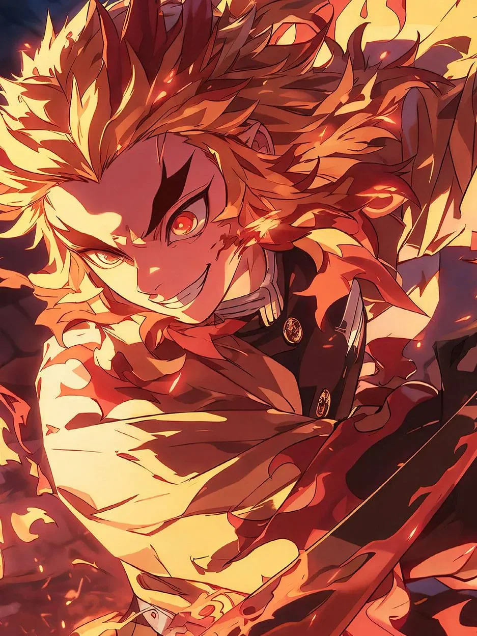 【Pre-sale】Decorative Painting of Kyojuro Rengoku- Kimetsu No Yaiba-XingKong Studio