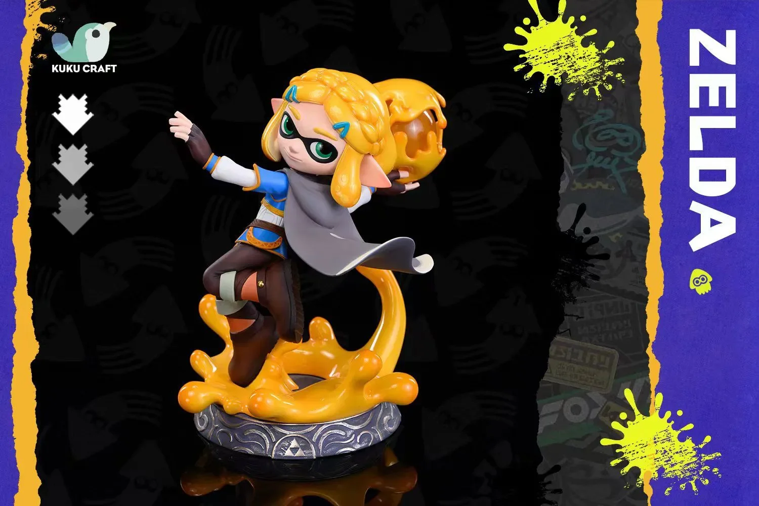 【Sold out】Squid Princess Zelda and Squid Link-The Legend of Zelda Splatoon-KukuCraft Studio