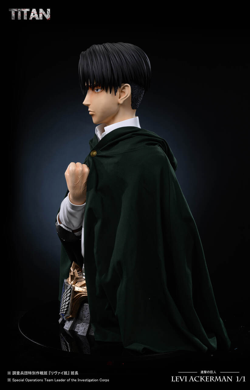 【Pre-sale】1/1 Scale Bust of Levi-Attack on Titan-Titan studio