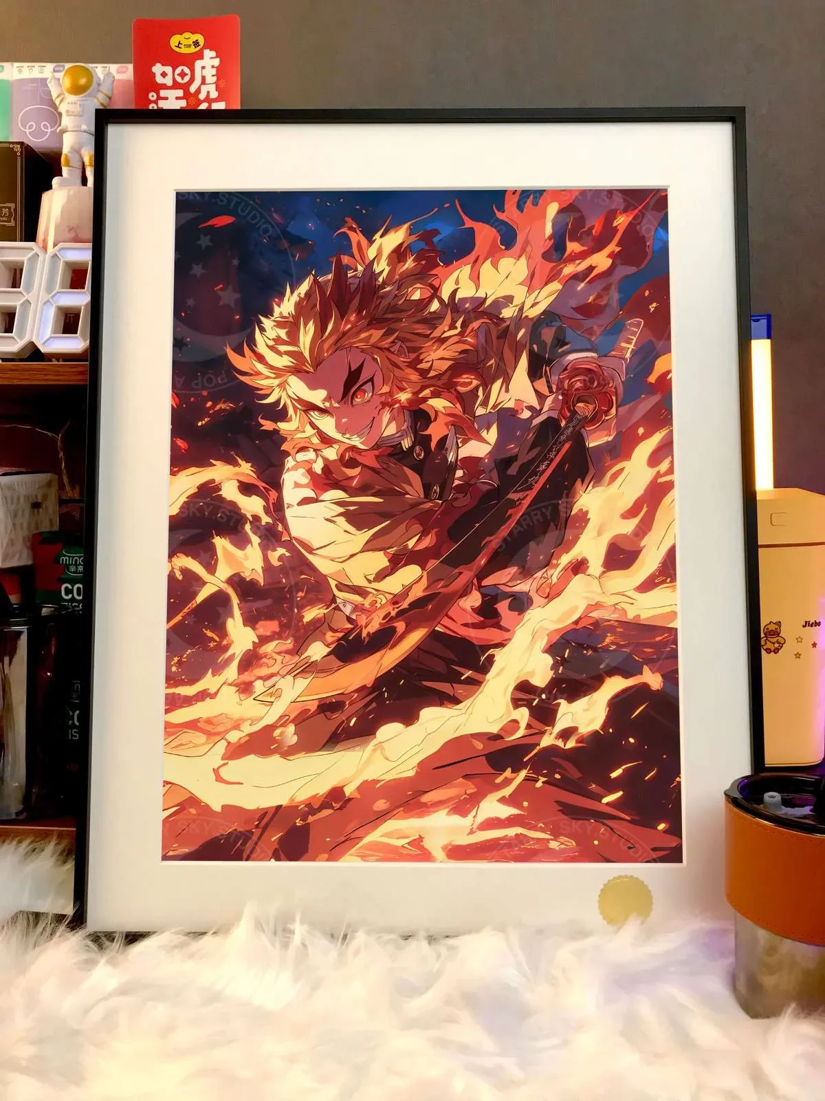 【Pre-sale】Decorative Painting of Kyojuro Rengoku- Kimetsu No Yaiba-XingKong Studio