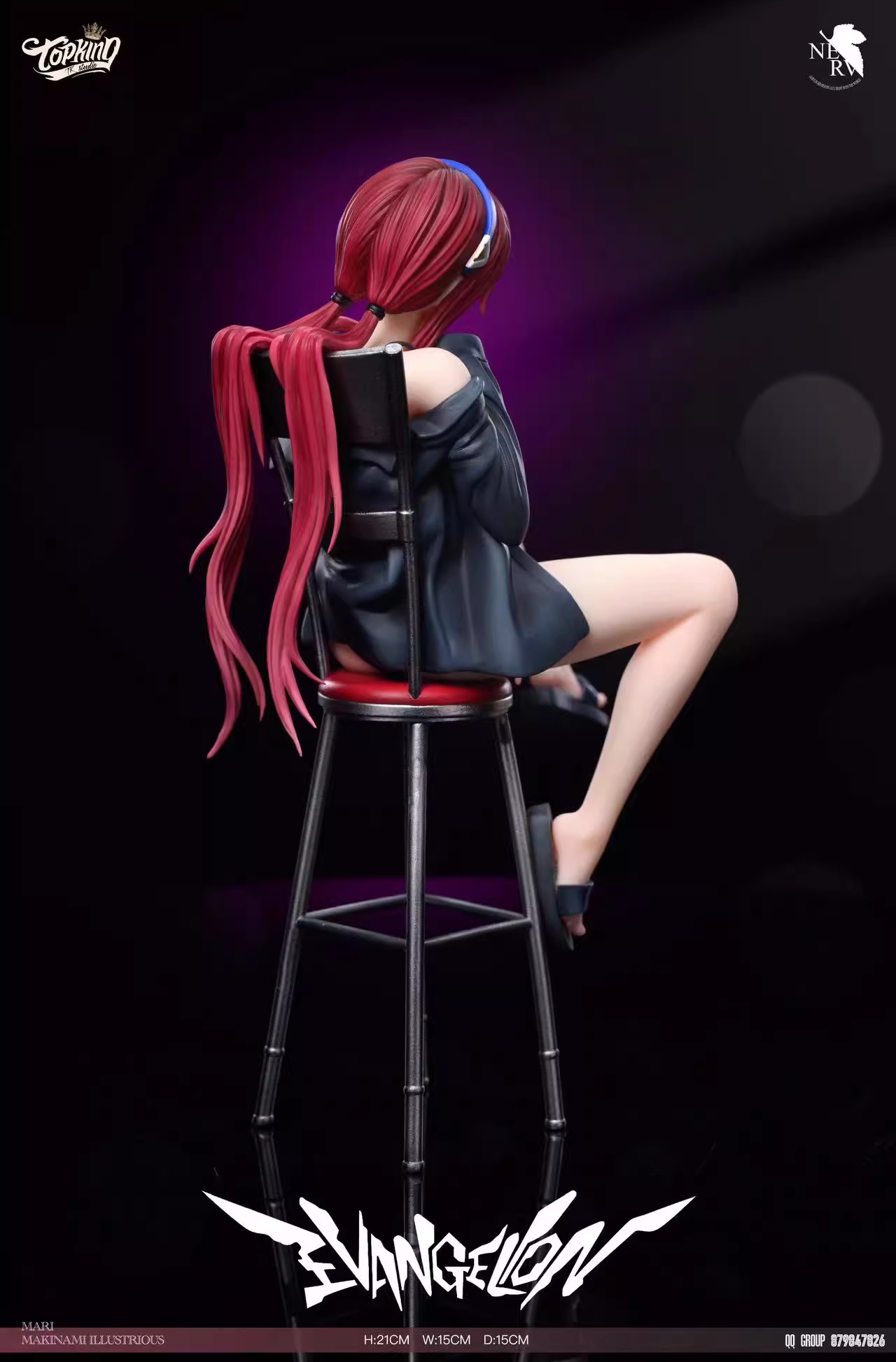 【Pre-sale】1/7 Scale Sitting Mari Makinami Illustrious-(EVA) EVAngelion-TOP KING Studio