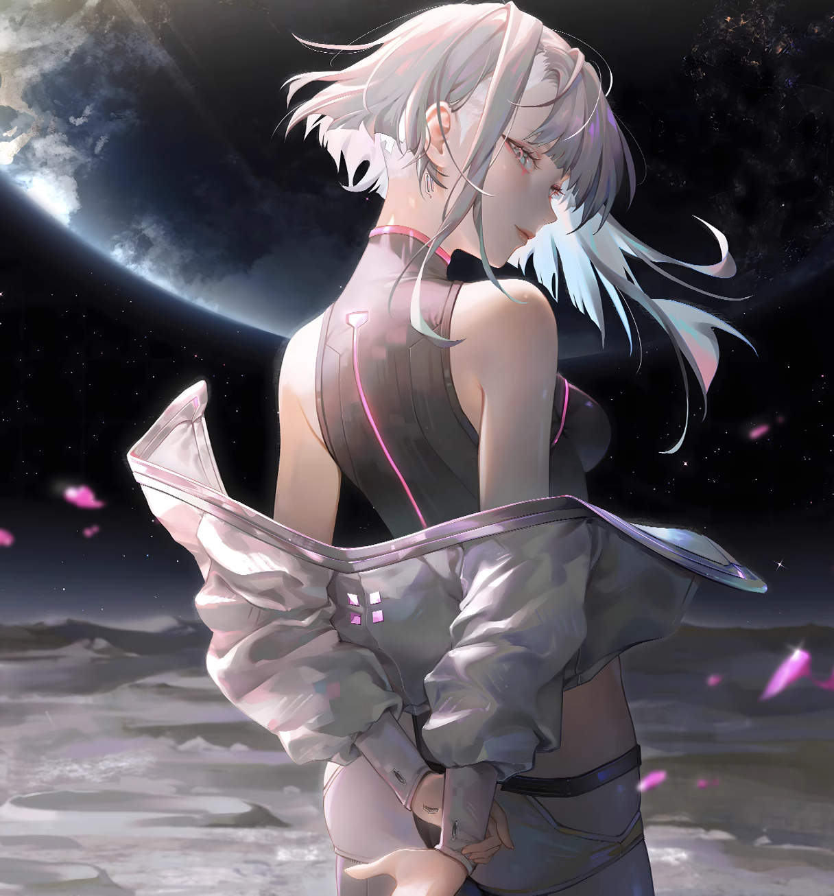 【Pre-sale】Decorative Painting of Moon Lucy-Cyberpunk-H2 Studio