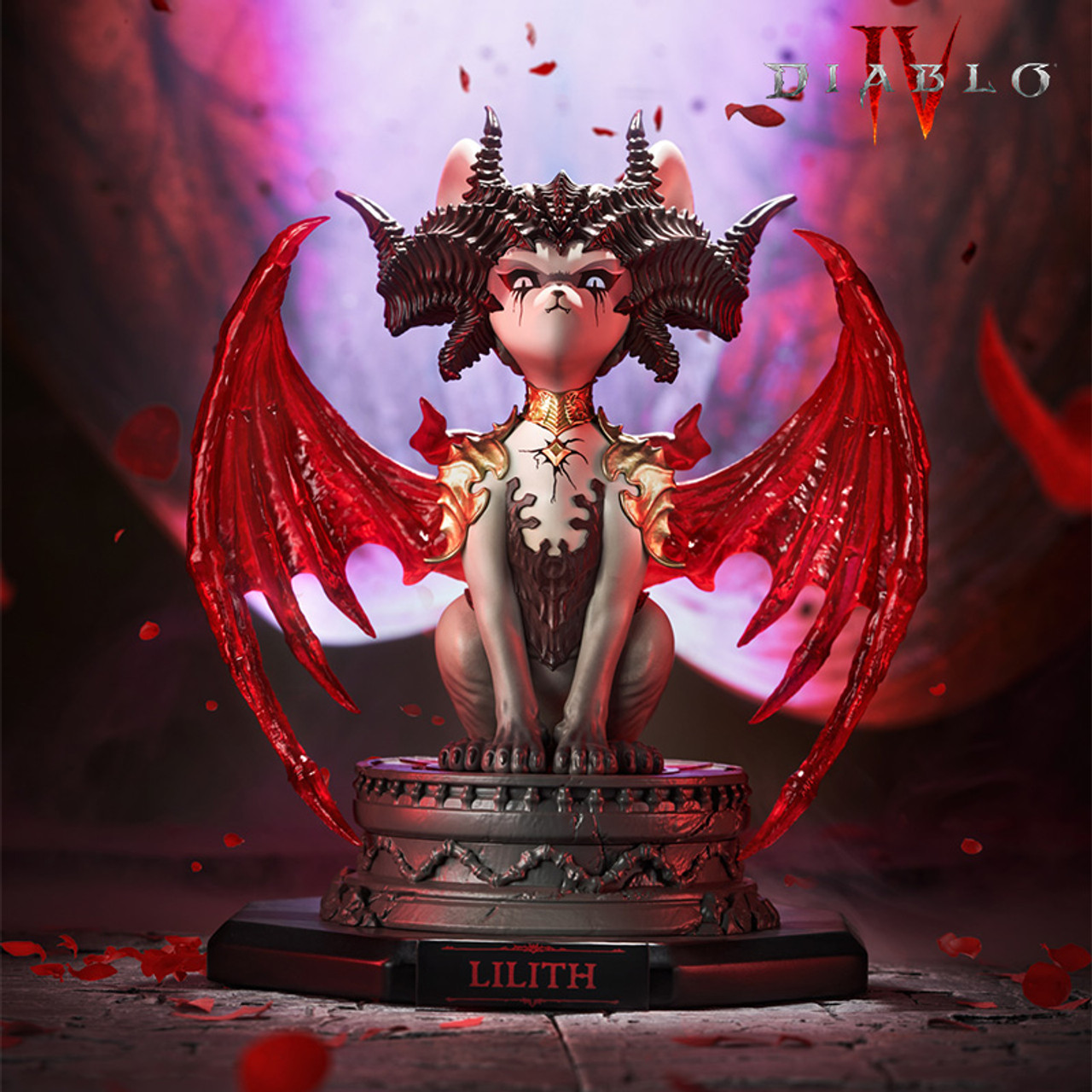 【Pre-sale】Lilith Meow Light-Up Collectible Figure-Diablo IV-Blizzard Studio