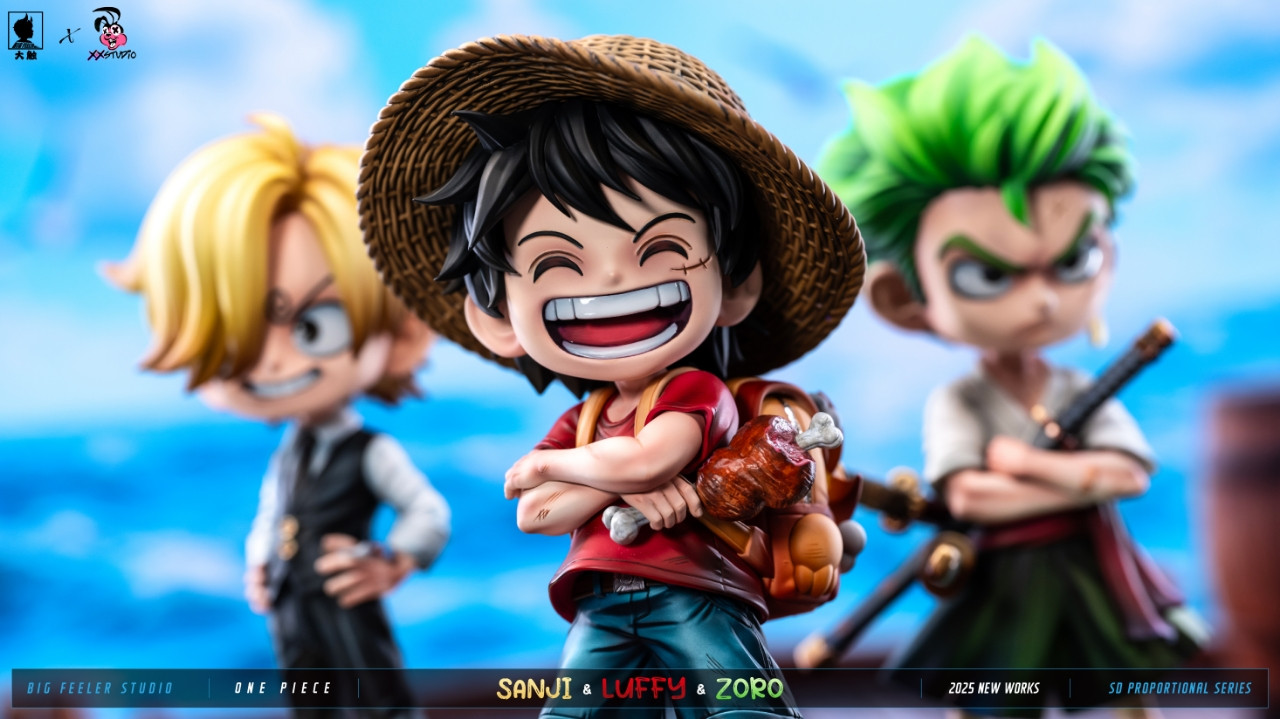 【Pre-sale】Q ver Luffy, Sanji and Zoro-Big Feeler Studio and XOX Studio
