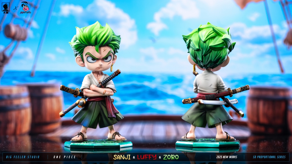 【Pre-sale】Q ver Luffy, Sanji and Zoro-Big Feeler Studio and XOX Studio