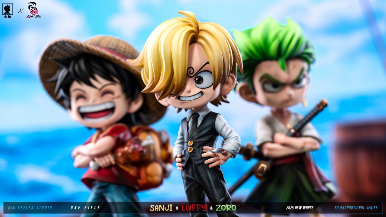 【Pre-sale】Q ver Luffy, Sanji and Zoro-Big Feeler Studio and XOX Studio