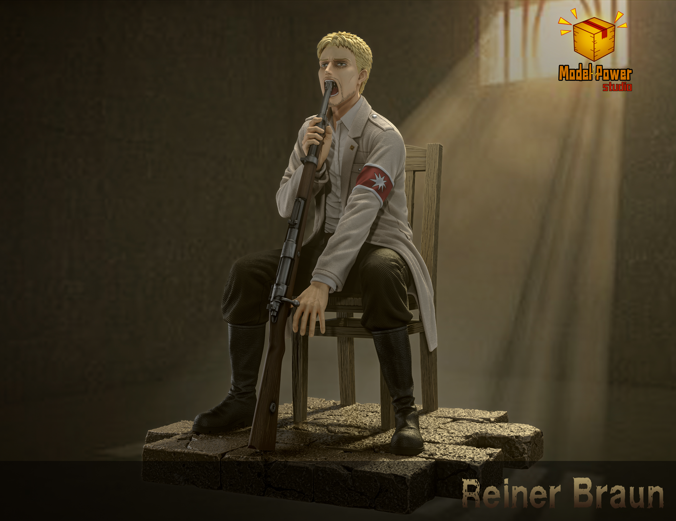 【Sold out】009 Reiner Braun-Attack on Titan-Model Power studio