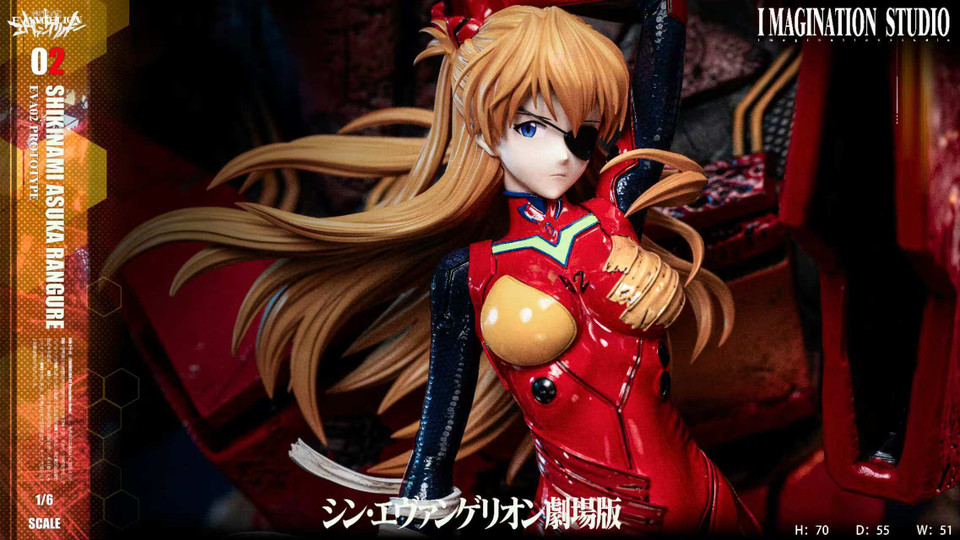 【Sold out】1/6 Scale Asuka and Ayanami Rei-(EVA) EVAngelion-Imagination Studio