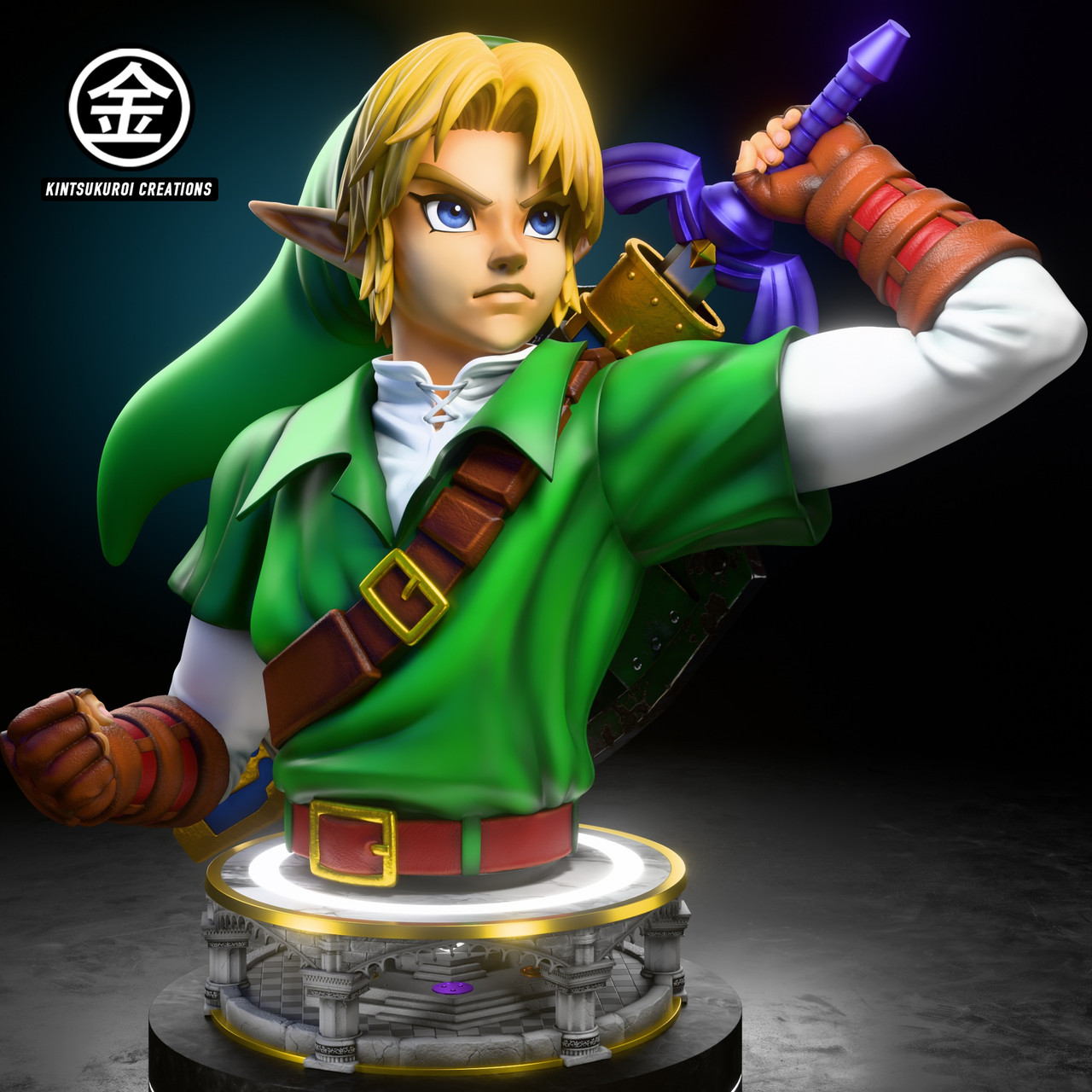 【Pre-sale】1/1 and 1/2 Scale Bust of Link-The Legend of Zelda-Kintsukuroi Creation Studio