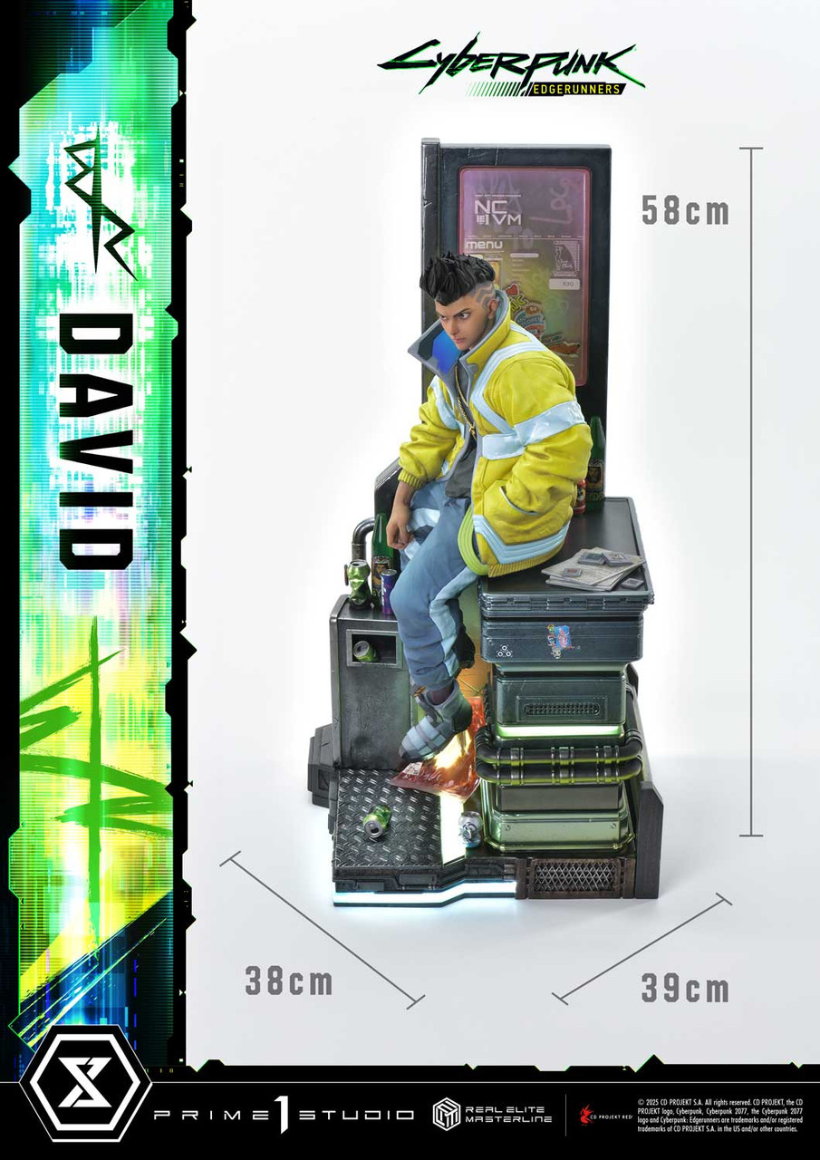 【Pre-sale】1/4 Scale David with LED-CYBERPUNK EDGERUNNERS-Prime 1 Studio