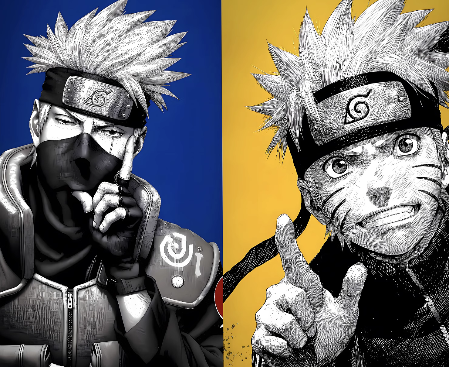 【Pre-sale】Decorative Painting of Four Characters of Naruto-H2 Studio