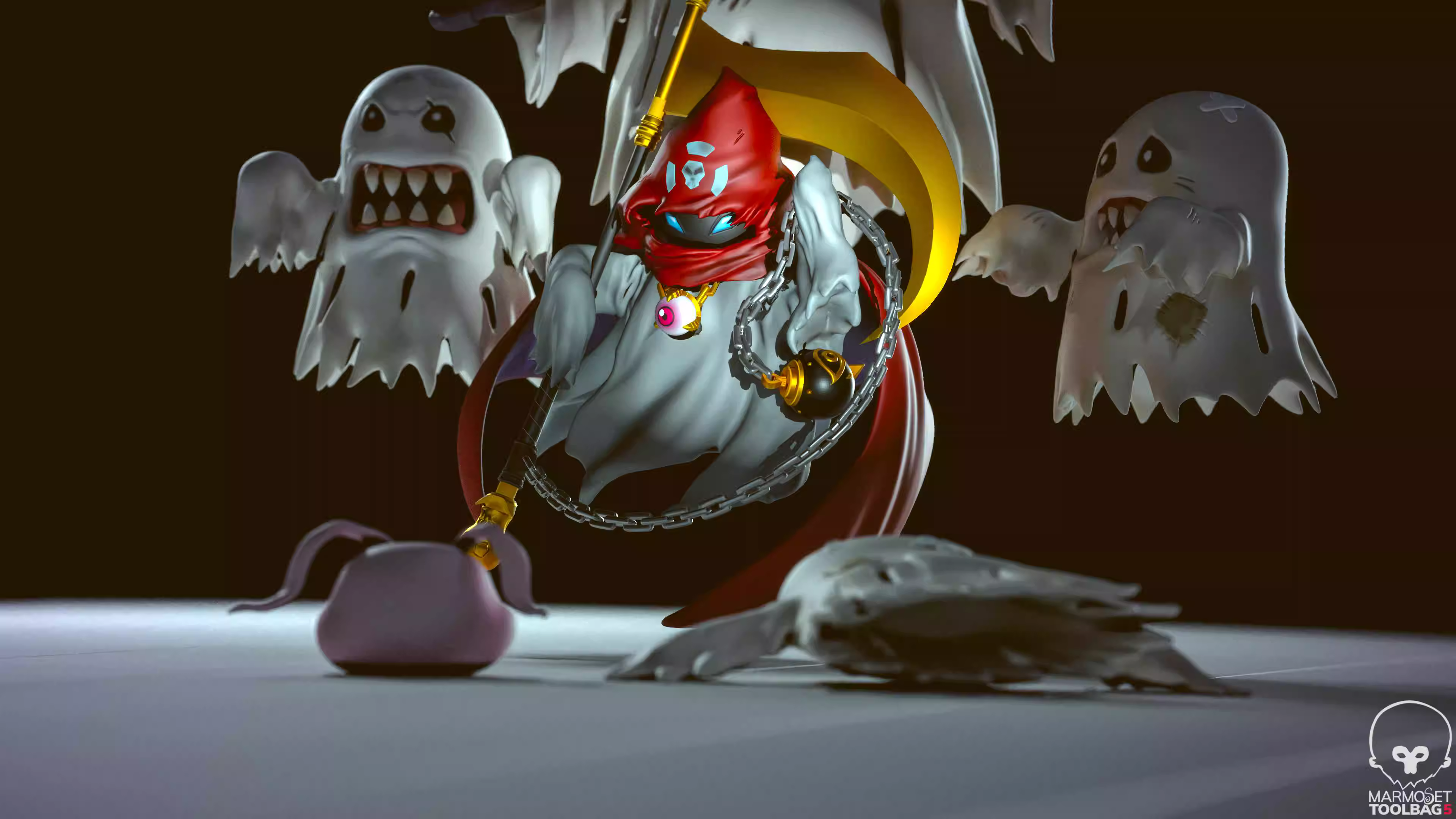 【Sold out】Fantomon, Bakemon and Koromon-Digimon-Magic Lamp Studio