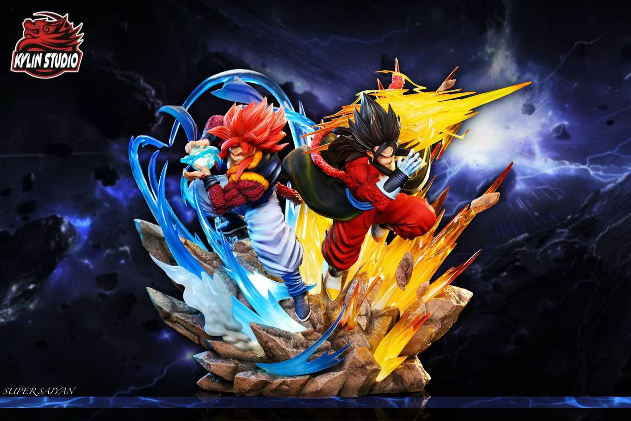 【Pre-sale】1/6 Scale SS4 Gogeta and Vegito with LED-Kylin Studio