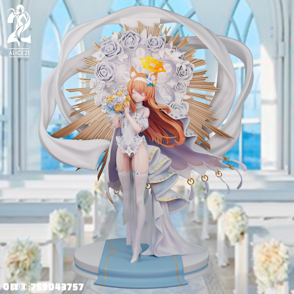 【Pre-sale】1/6 Scale Wedding dress Iochi Mari-Blue Archive-Alice21 Studio