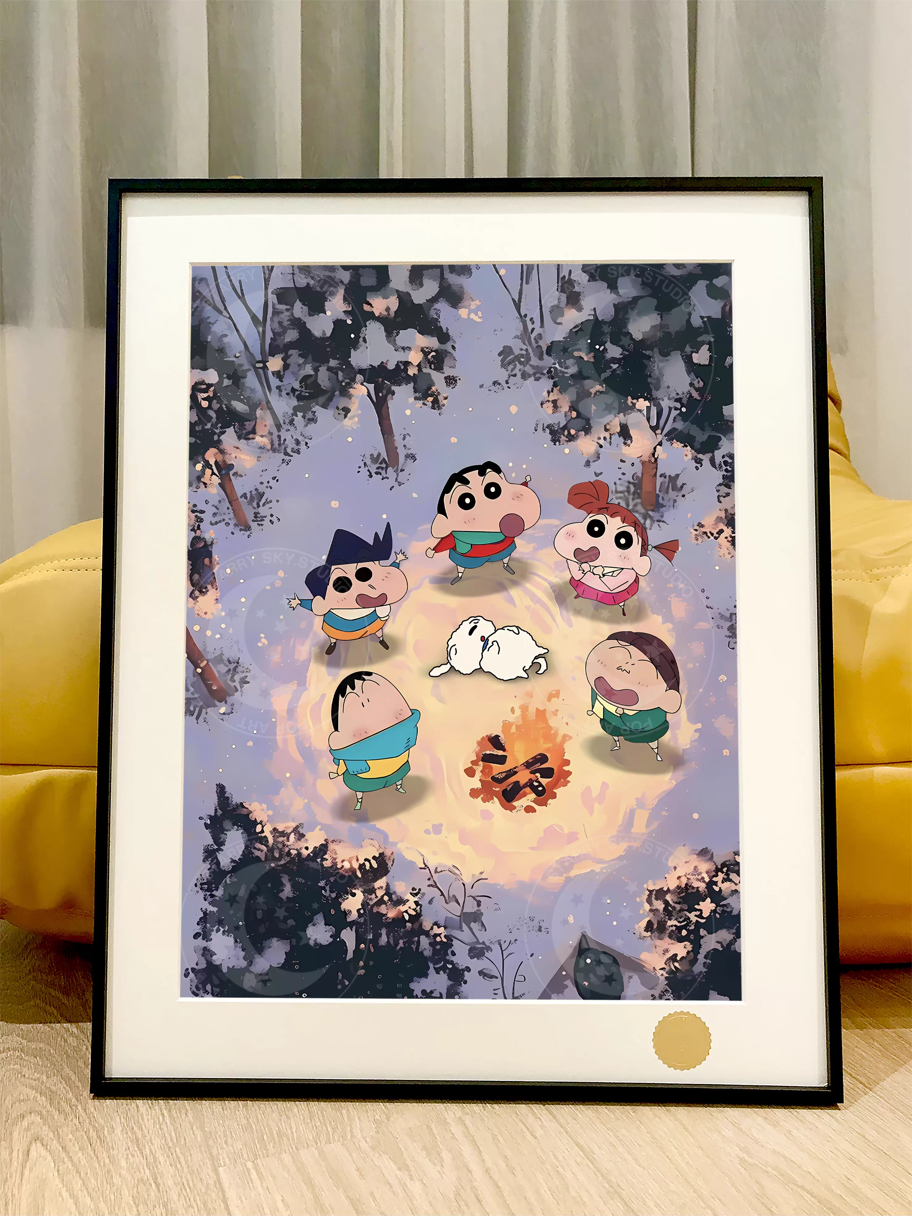 【Pre-sale】Decorative Painting of Bonfire 野原 しんのすけ-Crayon Shin-chan-XingKong Studio
