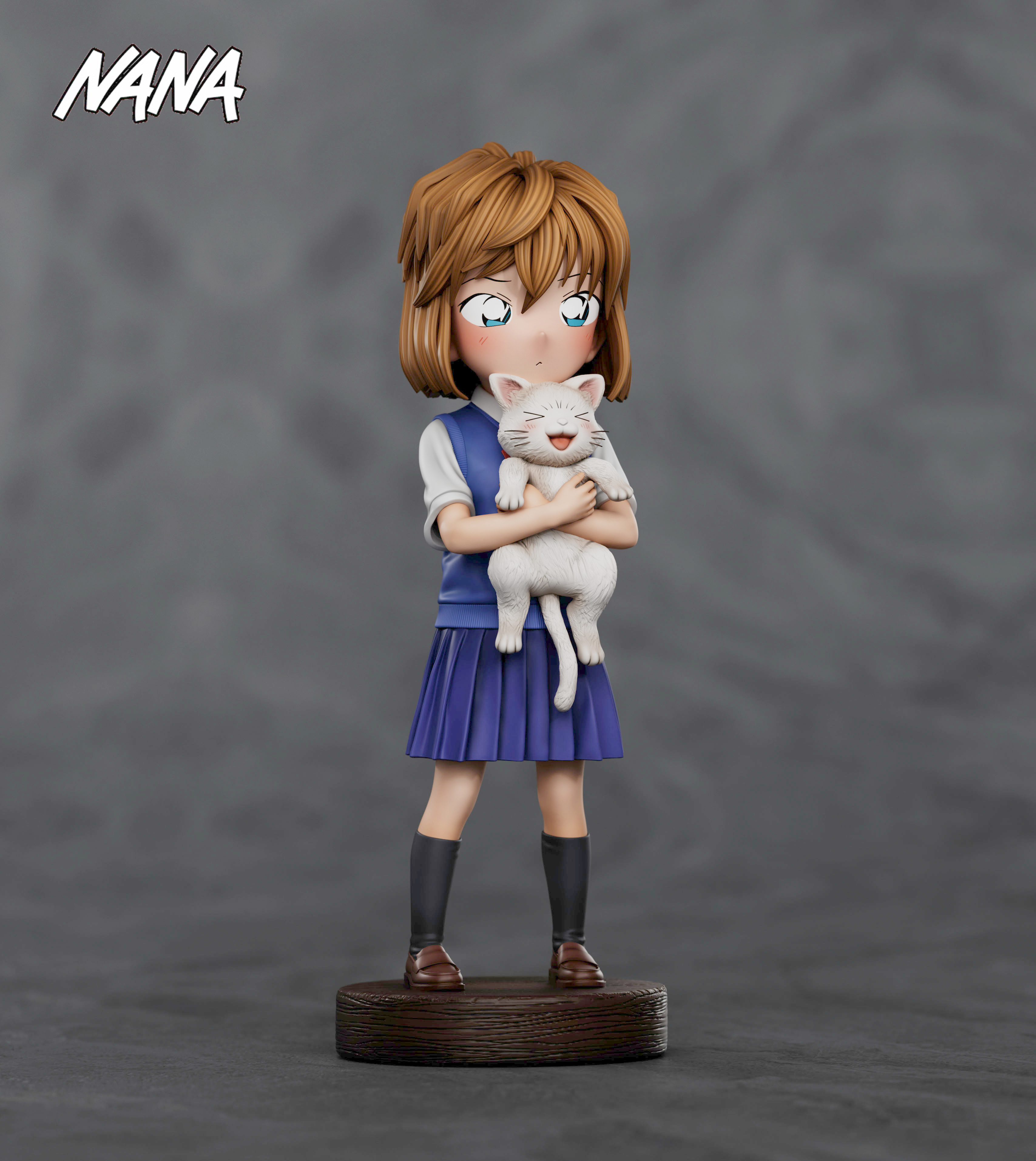 【Pre-sale】School Uniform Haibara Ai with Cat-Nana Studio