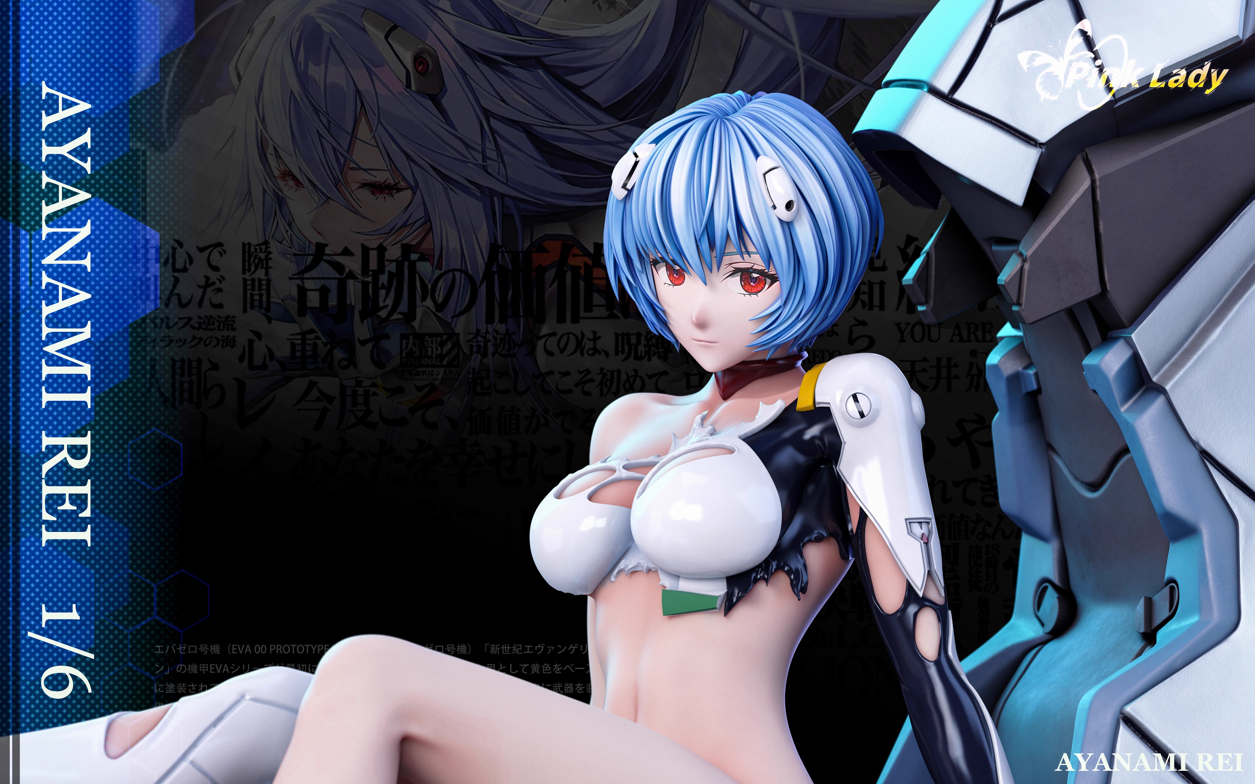 【Sold out】1/6 Scale Asuka Langley Soryu and Ayanami Rei-Pink Lady Studio